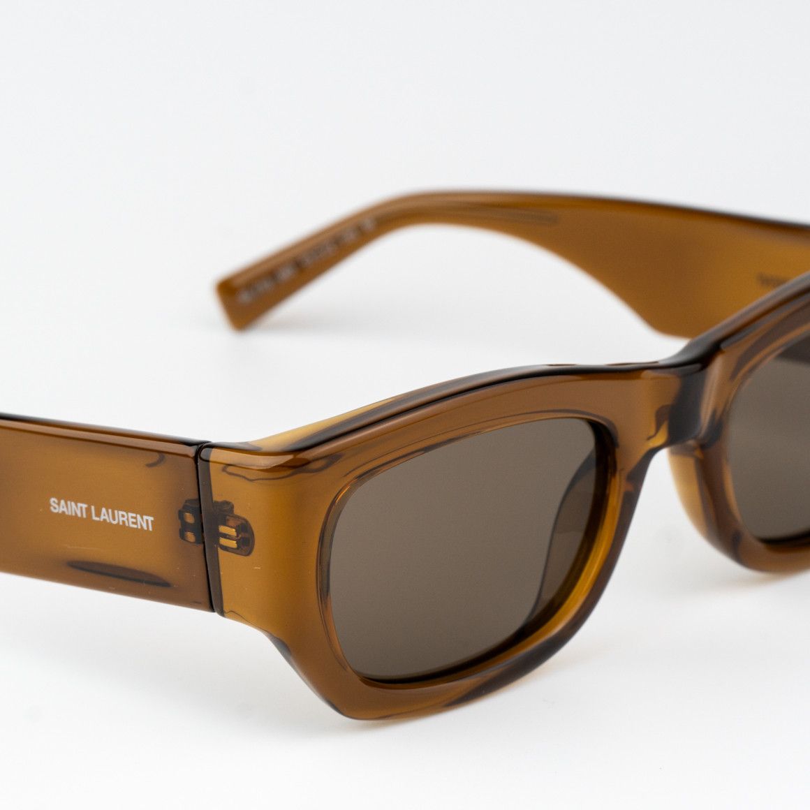 Yves Saint Laurent NEW Saint Laurent SL713 003 Rectangle Unisex Sunglasses Size ONE SIZE - 6 Thumbnail