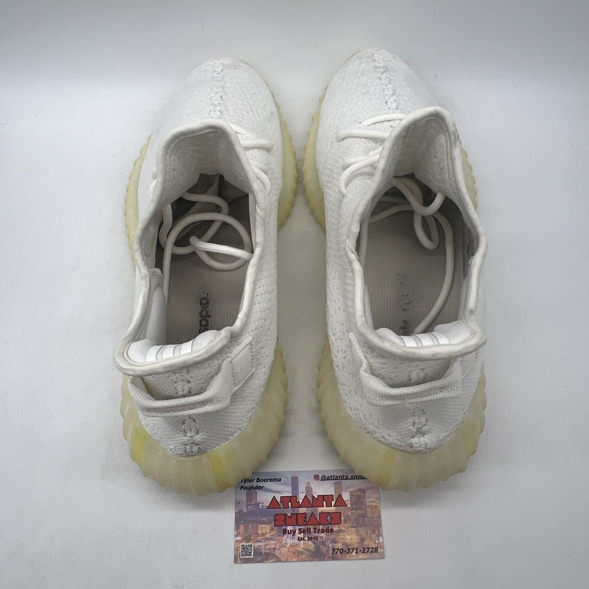 Adidas Yeezy boost 350 cream white triple white Size US 12 / EU 45 - 6 Thumbnail