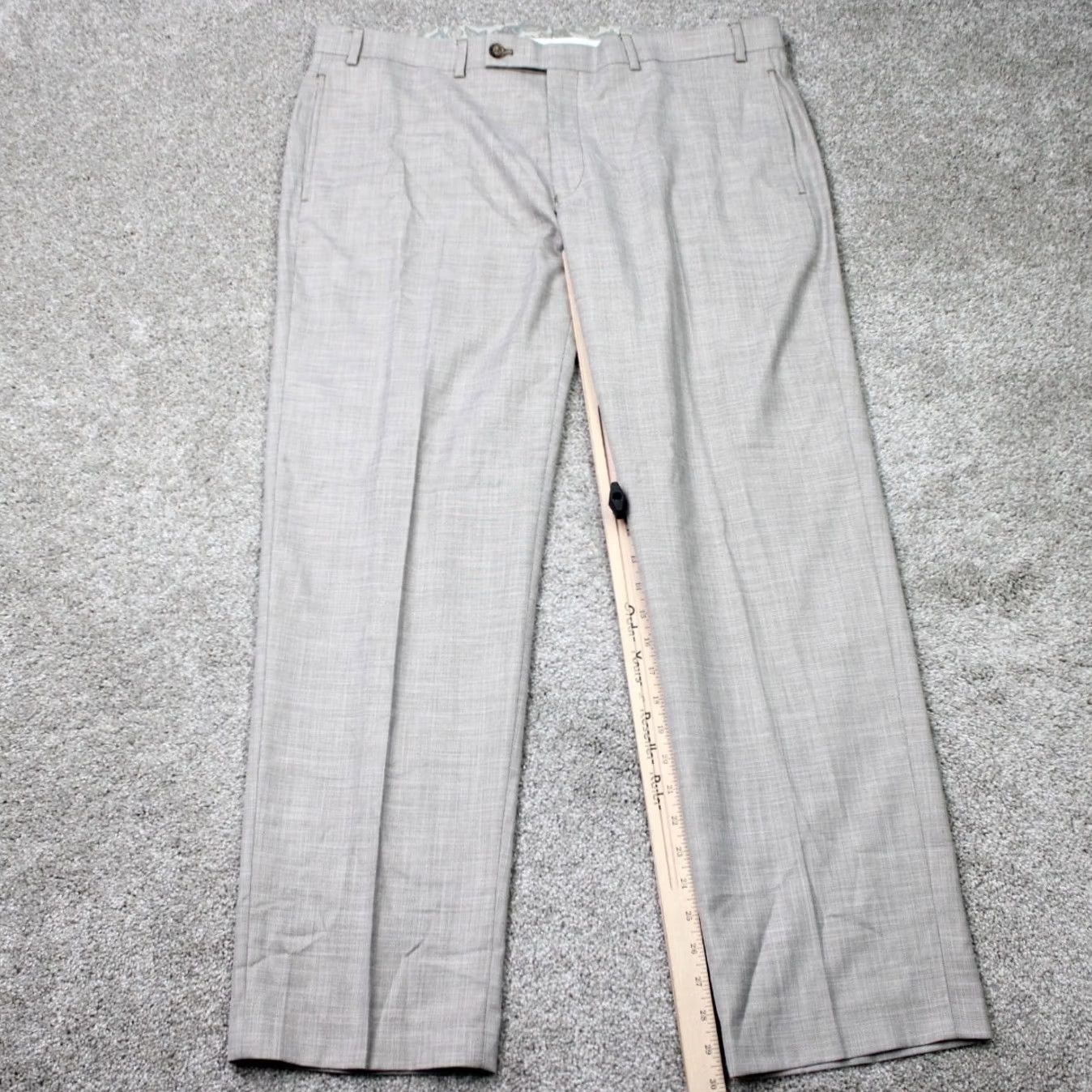 Ralph Lauren LAUREN Ralph Lauren Pants Mens 38x30 Beige Flat Front Polyester/Viscose Stretch Size US 38 / EU 54 - 3 Thumbnail