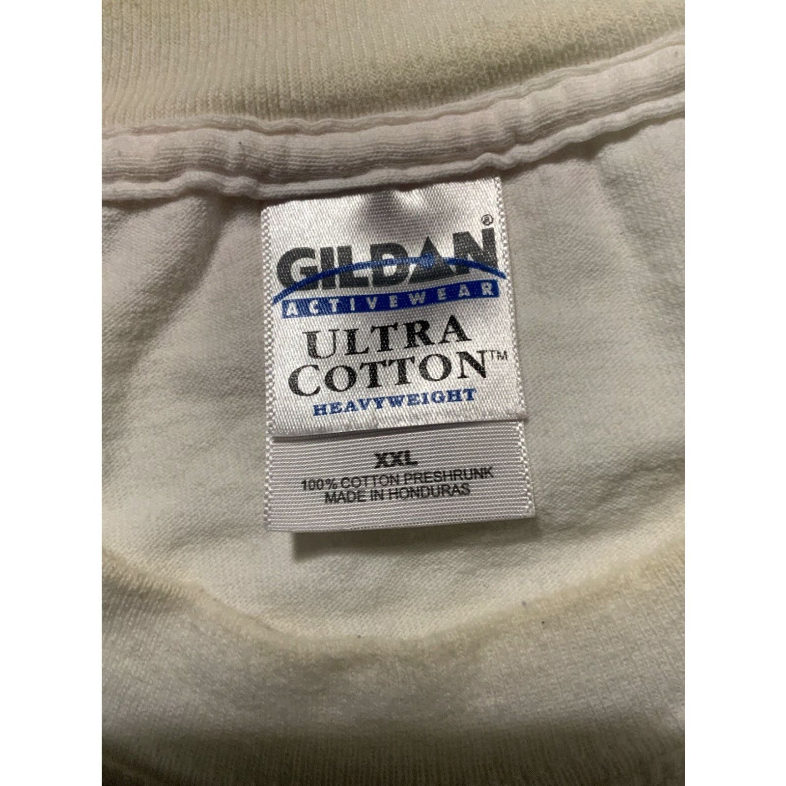 Gildan VINTAGE Wyatt Earp Welcome To O.K. Corral Gunfight Western Outlaw T-Shirt Sz.XXL Men's White T-Shirt Western Mens 2XL Size US XXL / EU 58 / 5 - 7 Thumbnail