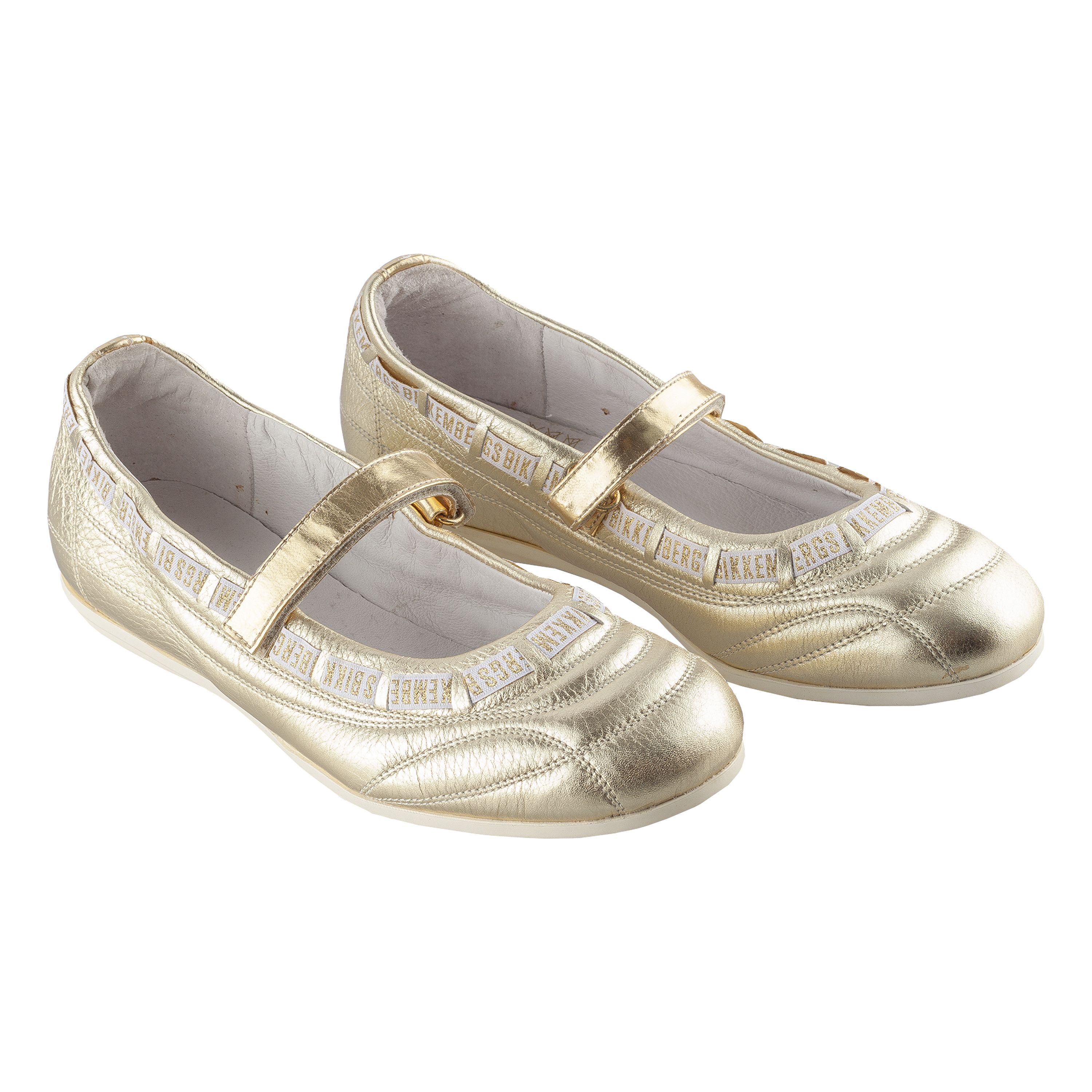 Dirk Bikkembergs × Vintage Dirk Bikkembergs Golden Ballet Flats (39 EU) Size US 8 / IT 38 - 1 Thumbnail