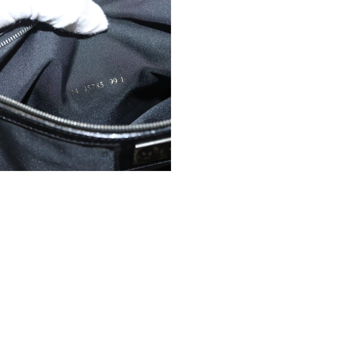 Fendi FENDI Zucca Canvas Tote Bag Nylon Black Silver Size ONE SIZE - 13 Thumbnail