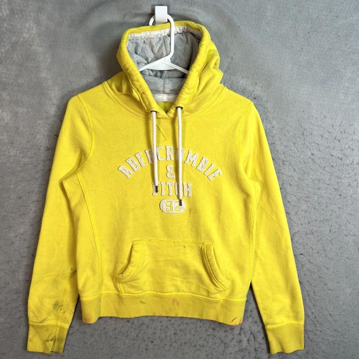 Abercrombie and fitch online yellow hoodie