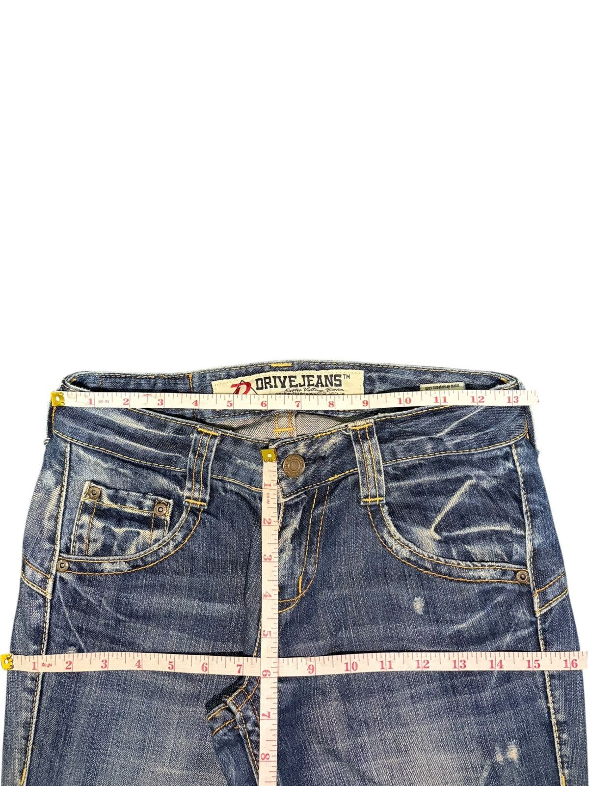 Hysteric Glamour Vintage Japanese Brand Distress Low Rise Flare Jeans Size 26" / US 2 / IT 38 - 6 Thumbnail