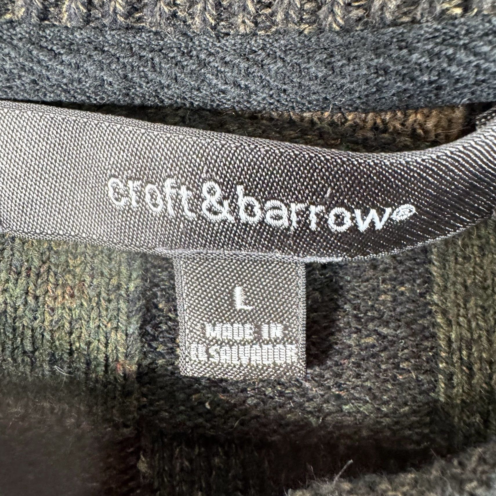 Croft & Barrow Croft & Barrow Sweater L Pullover 90s Textured Patchwork Grunge Biggie Hip-Hop Multicolor Knit Crew Neck Long Sleeve Mens Regular Winter Fall Spring Size US L / EU 52-54 / 3 - 5 Thumbnail