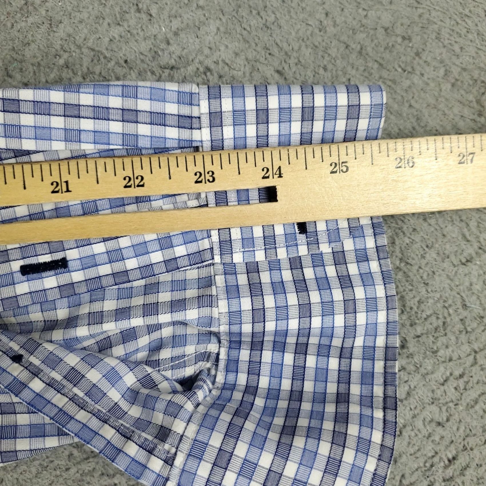 UNTUCKit UNTUCKit Shirt Mens L Blue Plaid Button Up Long Sleeve Size US L / EU 52-54 / 3 - 6 Thumbnail