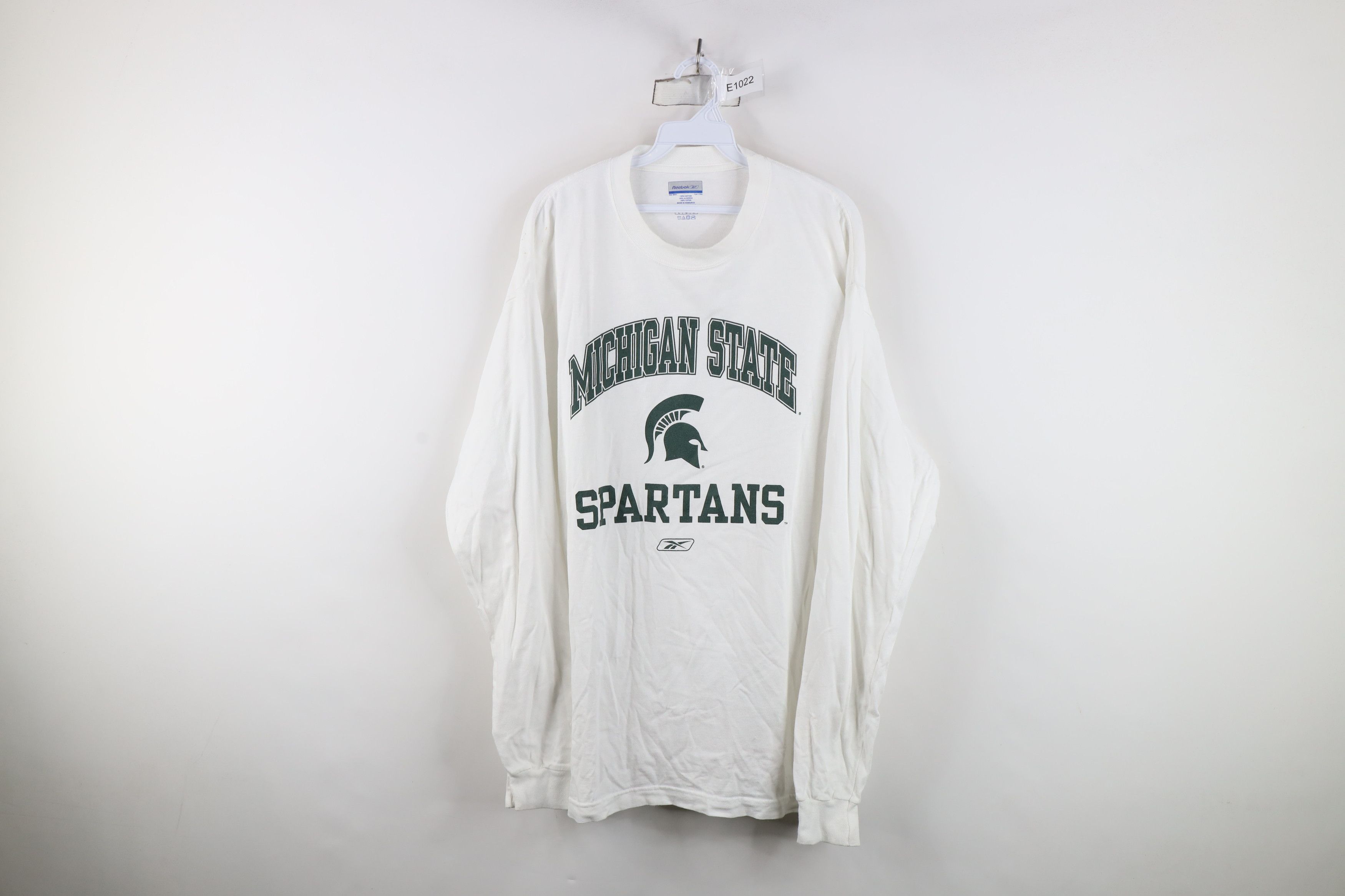 Reebok Vintage Reebok Michigan State University Long Sleeve T-Shirt Size US L / EU 52-54 / 3 - 1 Thumbnail