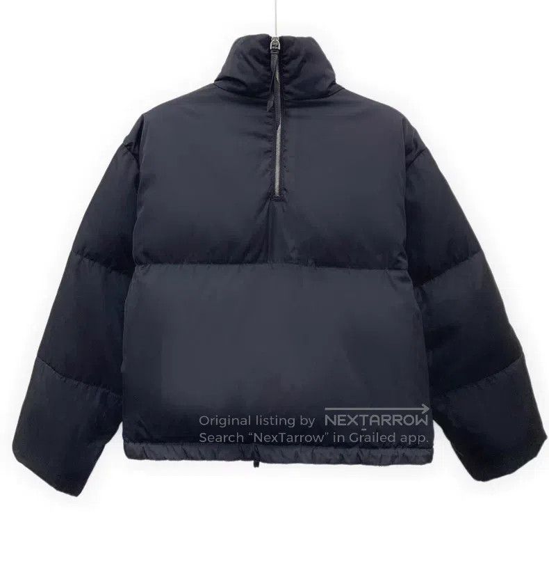 Prada Prada Black triangle stand-up collar zipper long-sleeved d Size S / US 4 / IT 40 - 2 Thumbnail