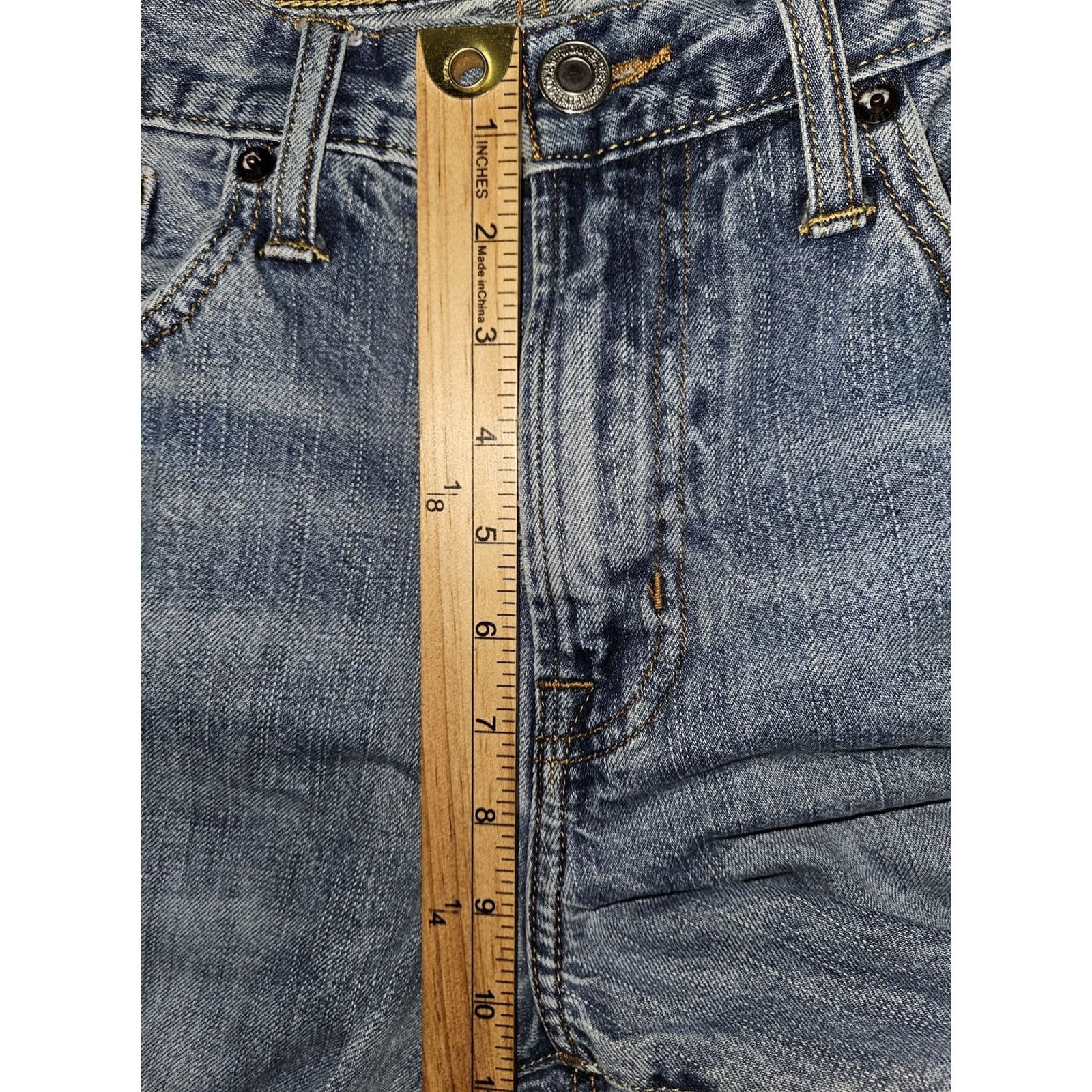 American Eagle Outfitters American Eagle Outfitters Relaxed Straight Jeans Mens 32x34 Light Wash Denim Blue 5-Pocket Size US 32 / EU 48 - 6 Thumbnail