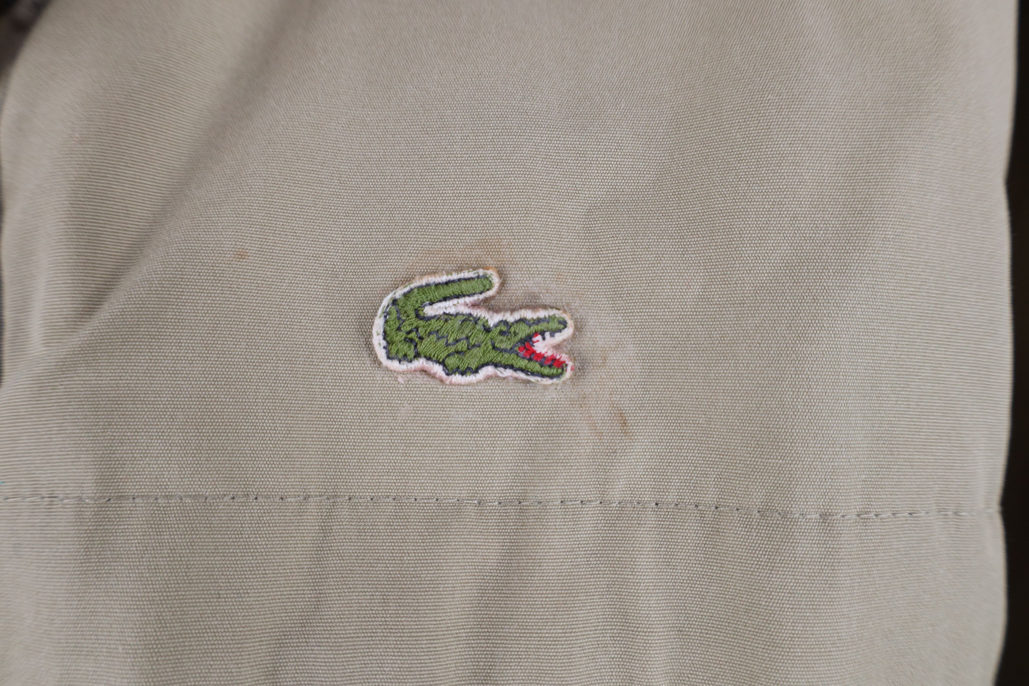 Lacoste Vintage 80s Izod Lacoste Wool Lined Croc Logo Hooded Jacket Size US XL / EU 56 / 4 - 4 Thumbnail