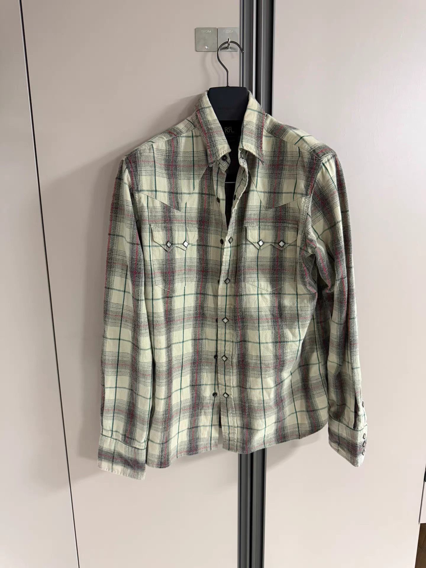 RRL Ralph Lauren Green Plaid Long Sleeve Button-Up Shirt Size US L / EU 52-54 / 3 - 1 Thumbnail