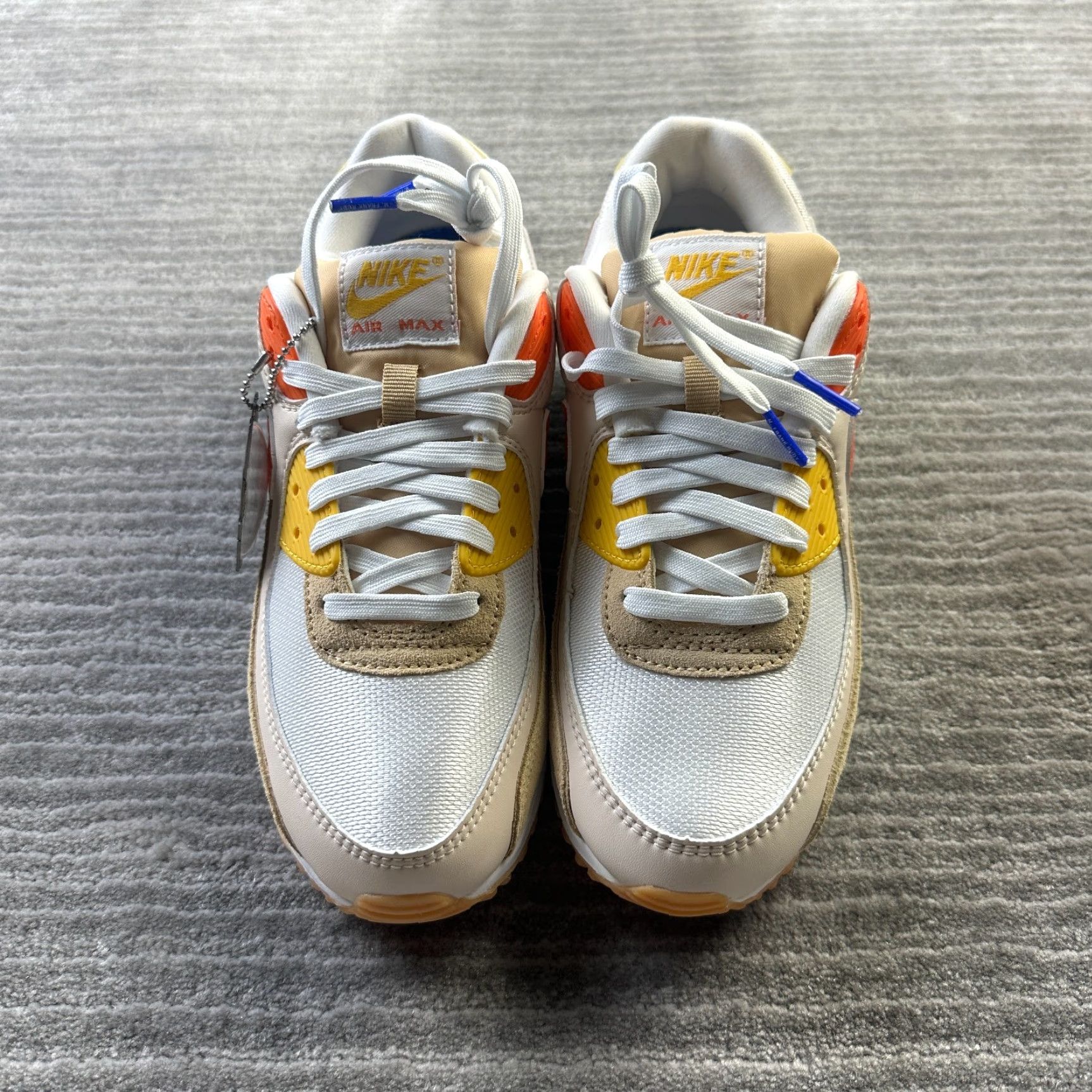 Nike Nike Air Max 90 Mens 8 SE M Frank Rudy Pressure Summit White Orange Sneakers Size 8 Nike Air Max 90 Mens Shoes Orange White 90s? Size US 8 / EU 41 - 3 Thumbnail