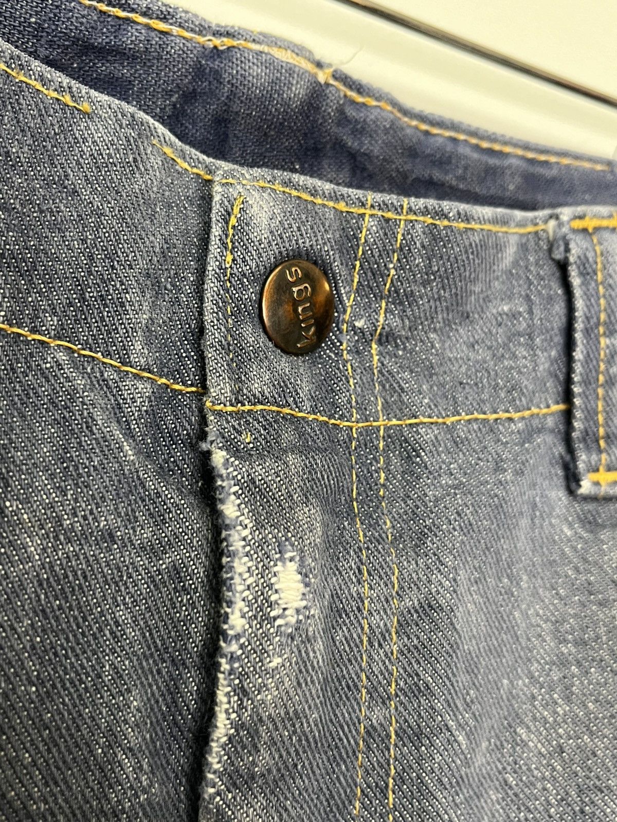 Other Great Western Garments Salvaged Denim Jeans 1950-1960 32x37 Size US 32 / EU 48 - 9 Thumbnail
