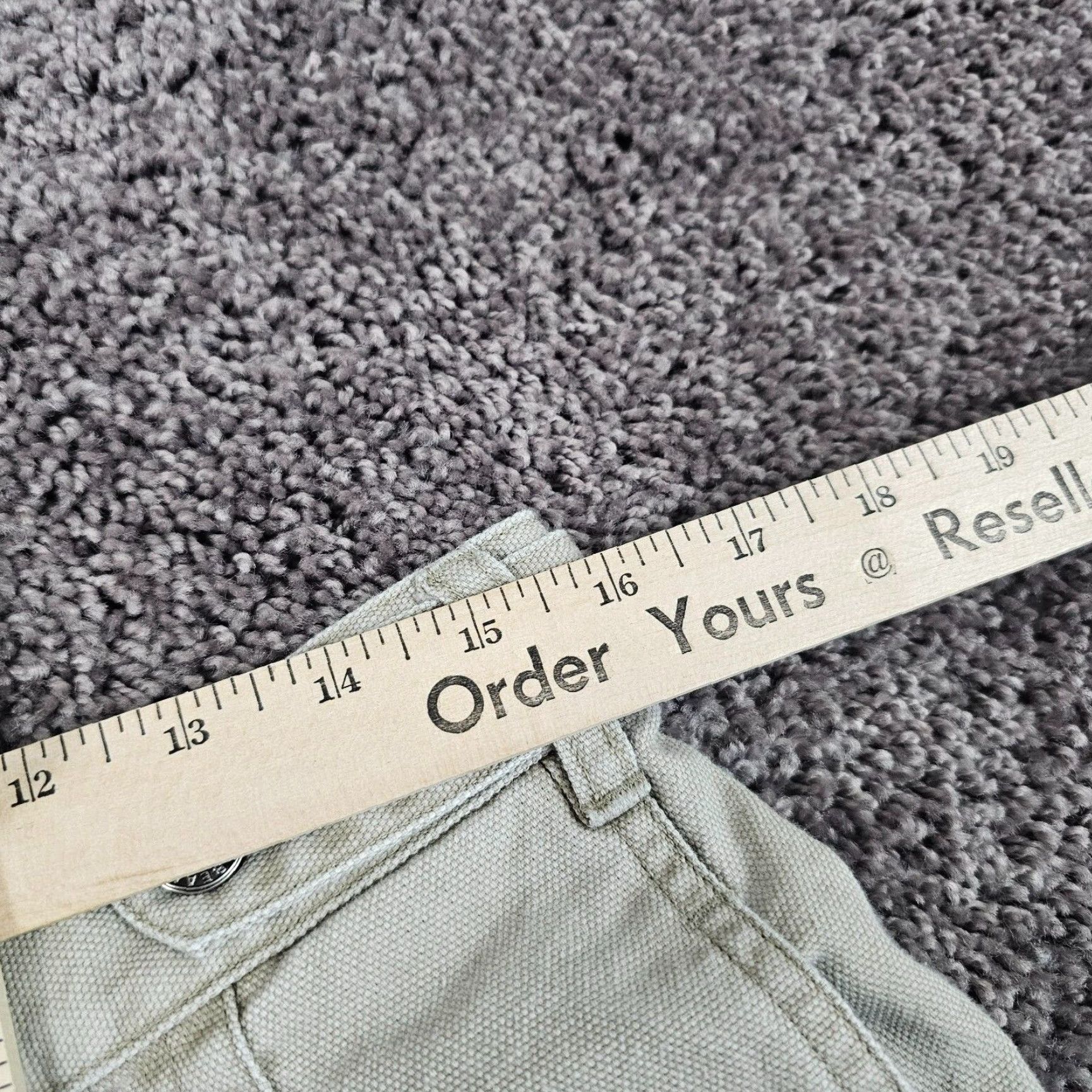 Vintage L.L. Bean Women's Pants 30x28 Beige Canvas Tapered Adjustable Chino Regular Fit Size 30" / US 8 / IT 44 - 6 Thumbnail