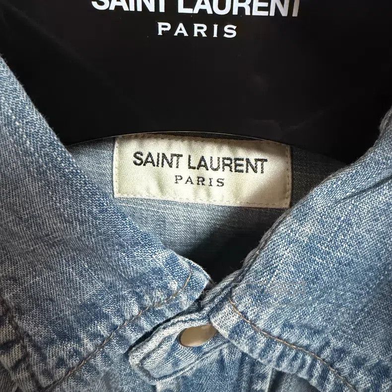 Saint Laurent Paris Saint Laurent Paris Double Pocket Denim Shirt i Size US S / EU 44-46 / 1 - 2 Thumbnail