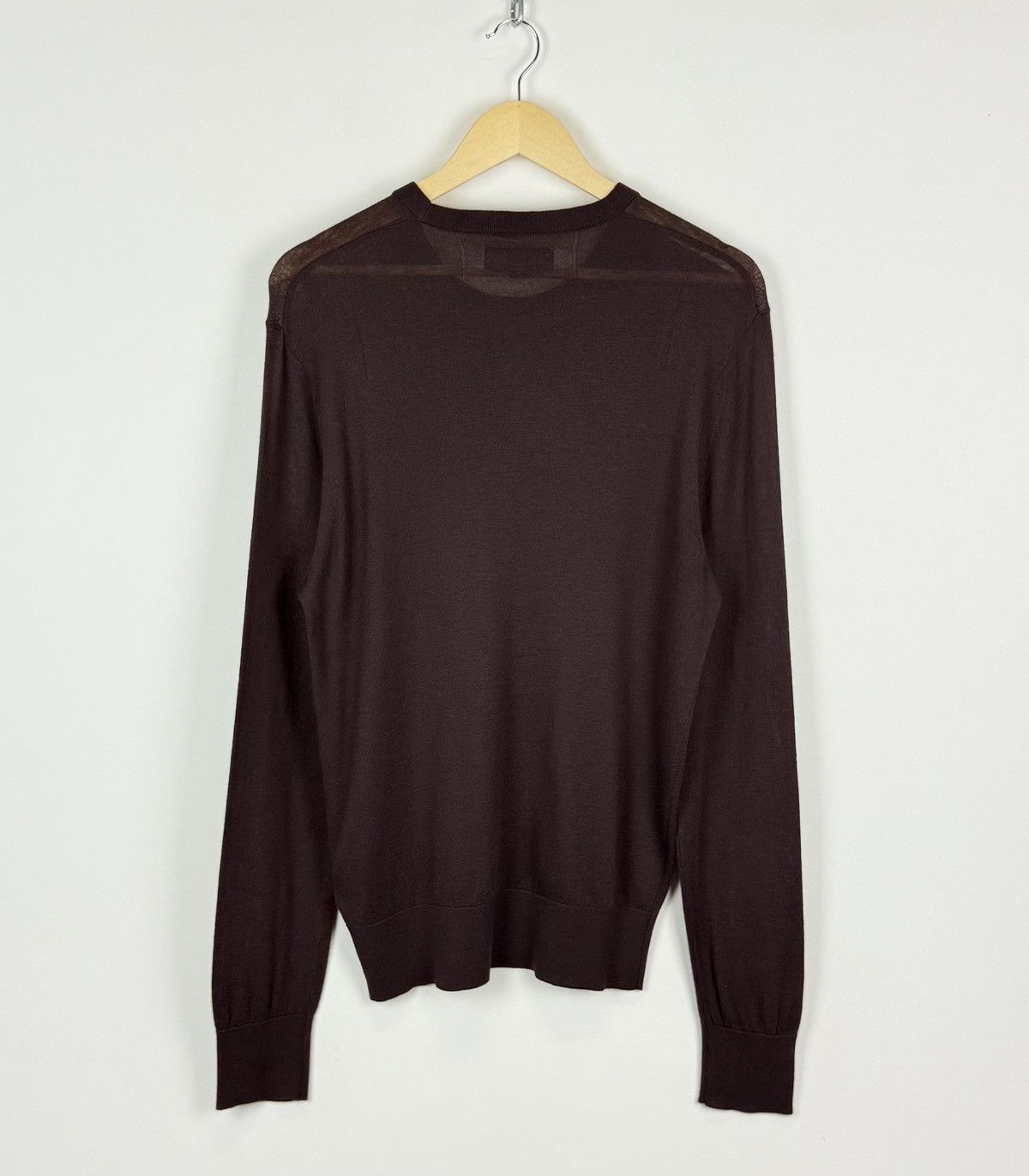 Allsaints Allsaints Nomo Crew Neck Knit Jumper Sweater Brown Wool Size US L / EU 52-54 / 3 - 10 Thumbnail