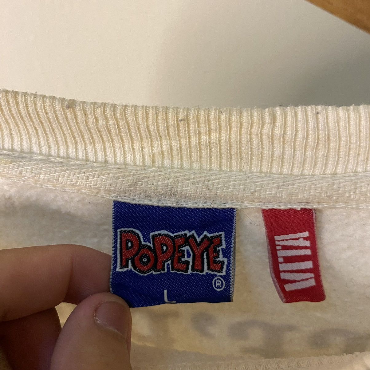 Cartoon Network × Vintage Vintage 1990s Popeye The Sailorman Cartoon Sweatshirt Size US L / EU 52-54 / 3 - 3 Thumbnail