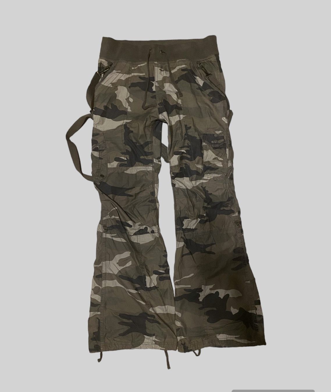 image of G.o.a Flared Bondage Cargos in Camo, Men's (Size 30)