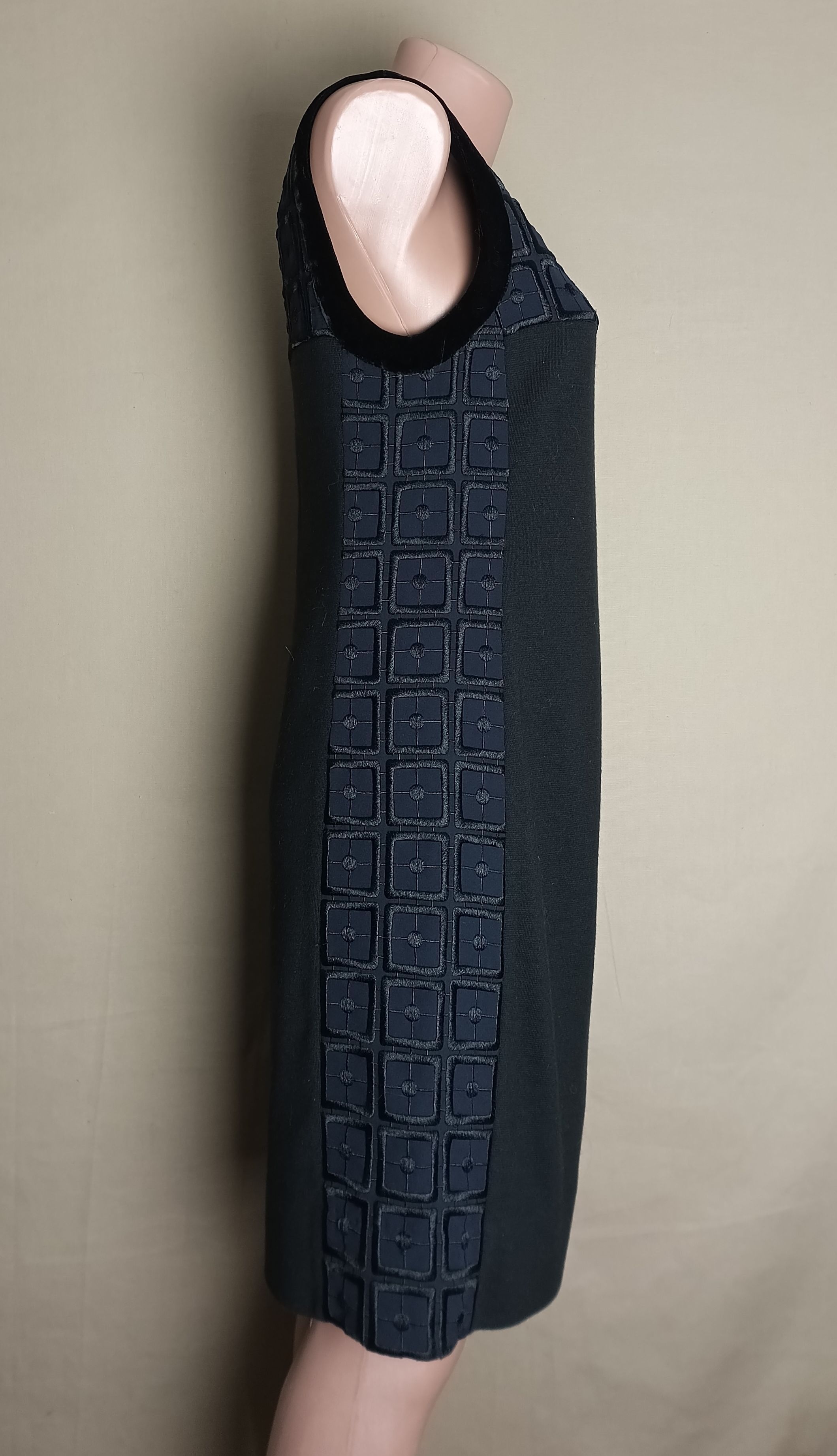 Tory Burch Tory Burch Denice Black Wool Silk Dress Size S Size S / US 4 / IT 40 - 8 Thumbnail