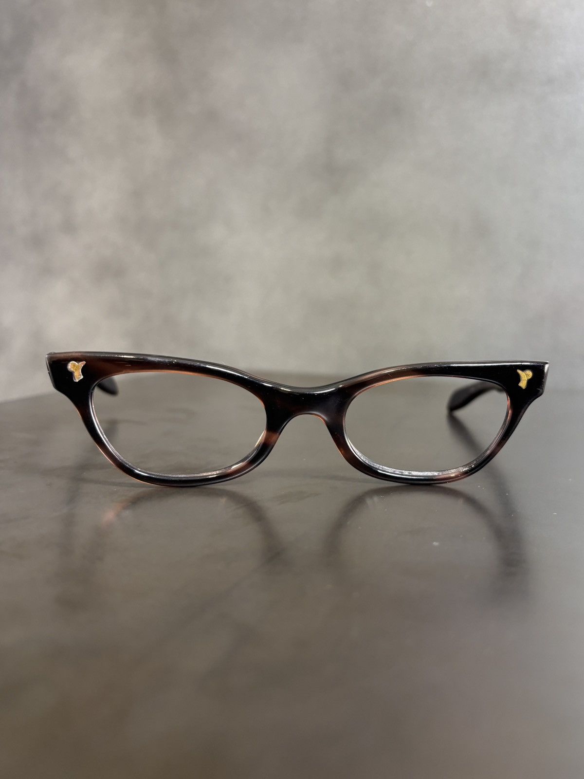 American Optical 1960s Liberty Optical Eyeglasses Vintage Frames USA Horn Rim Size ONE SIZE - 3 Thumbnail