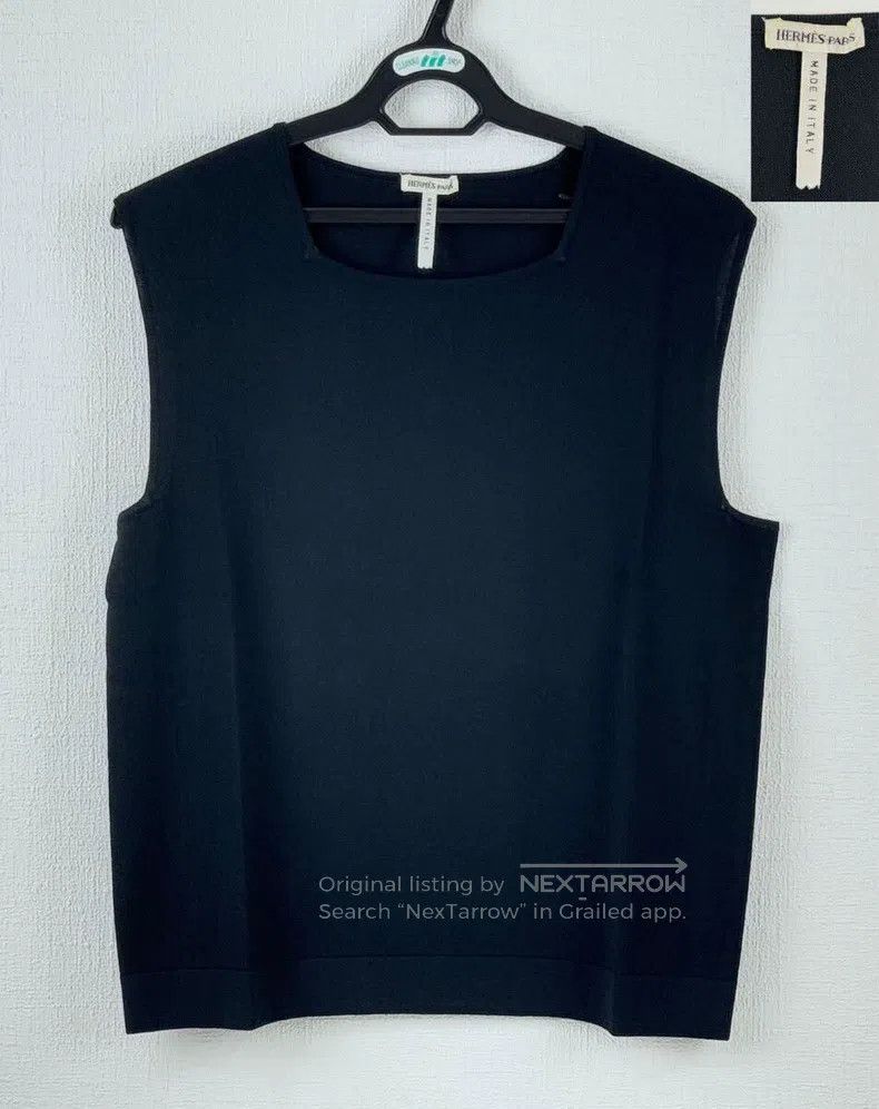 Hermes Hermes Square-necked Rare Vest Size L / US 10 / IT 46 - 1 Thumbnail