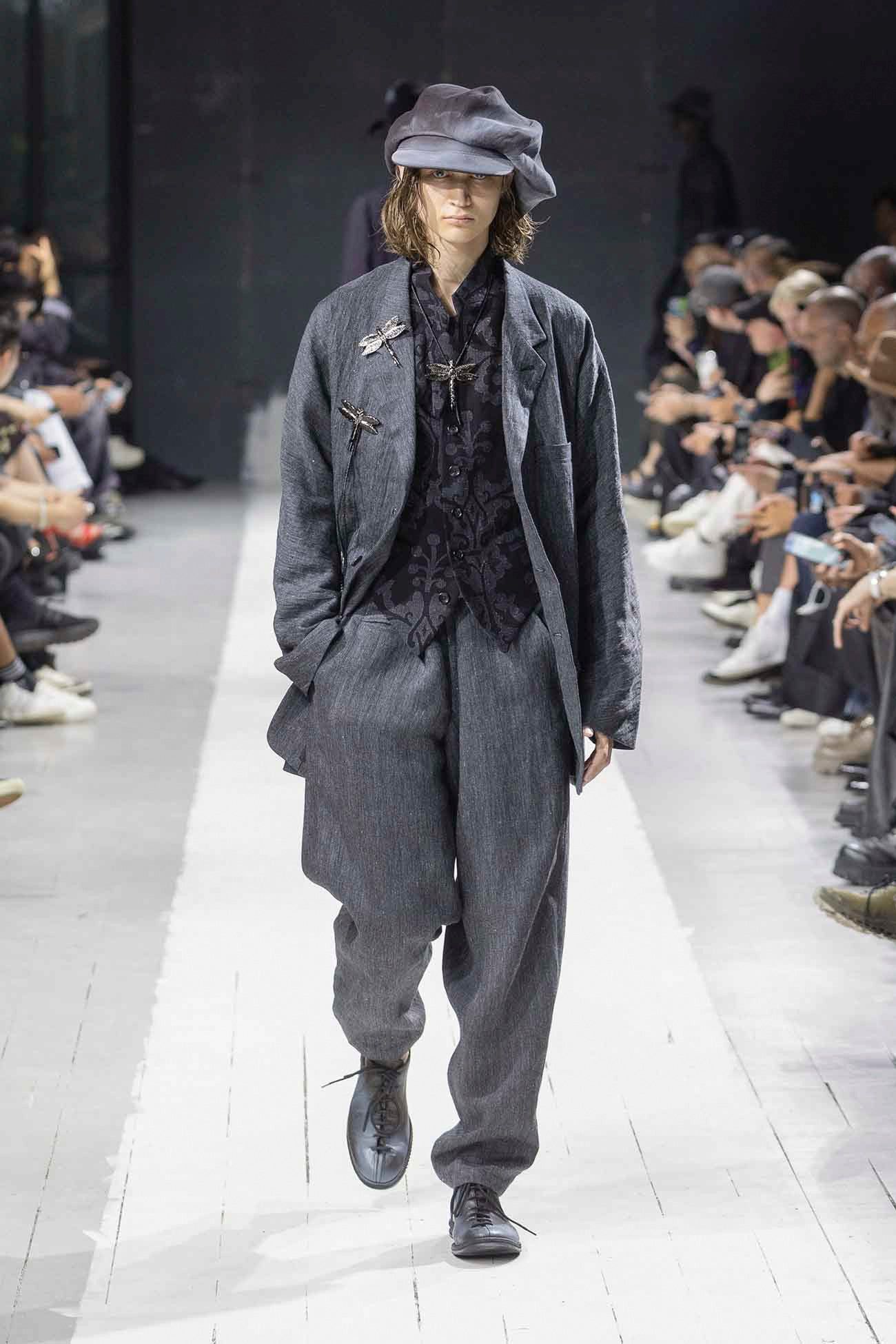 Yohji Yamamoto Yohji Yamamoto Pour Homme FLAX TOP GABARDINE SET Size 42R - 1 Thumbnail