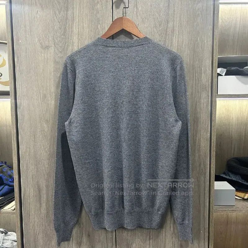 Alexander McQueen Alexander McQueen Gray Cotton Pullover Sweater . Size US L / EU 52-54 / 3 - 2 Thumbnail