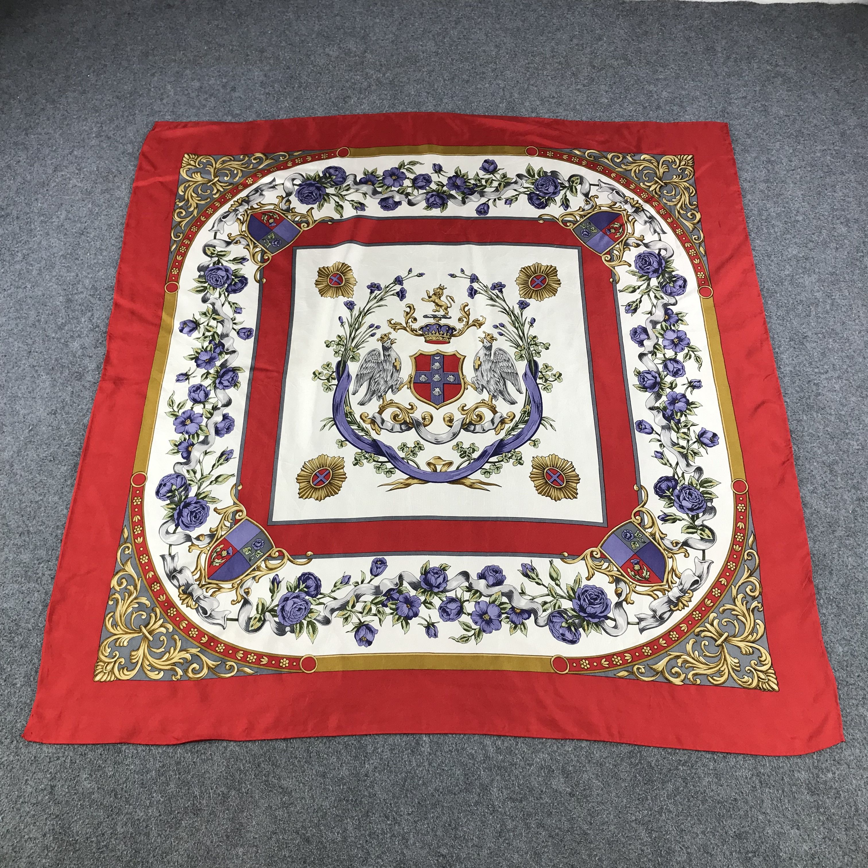 Japanese Brand Luxury Design Silk Scarf M245 Size ONE SIZE - 2 Thumbnail