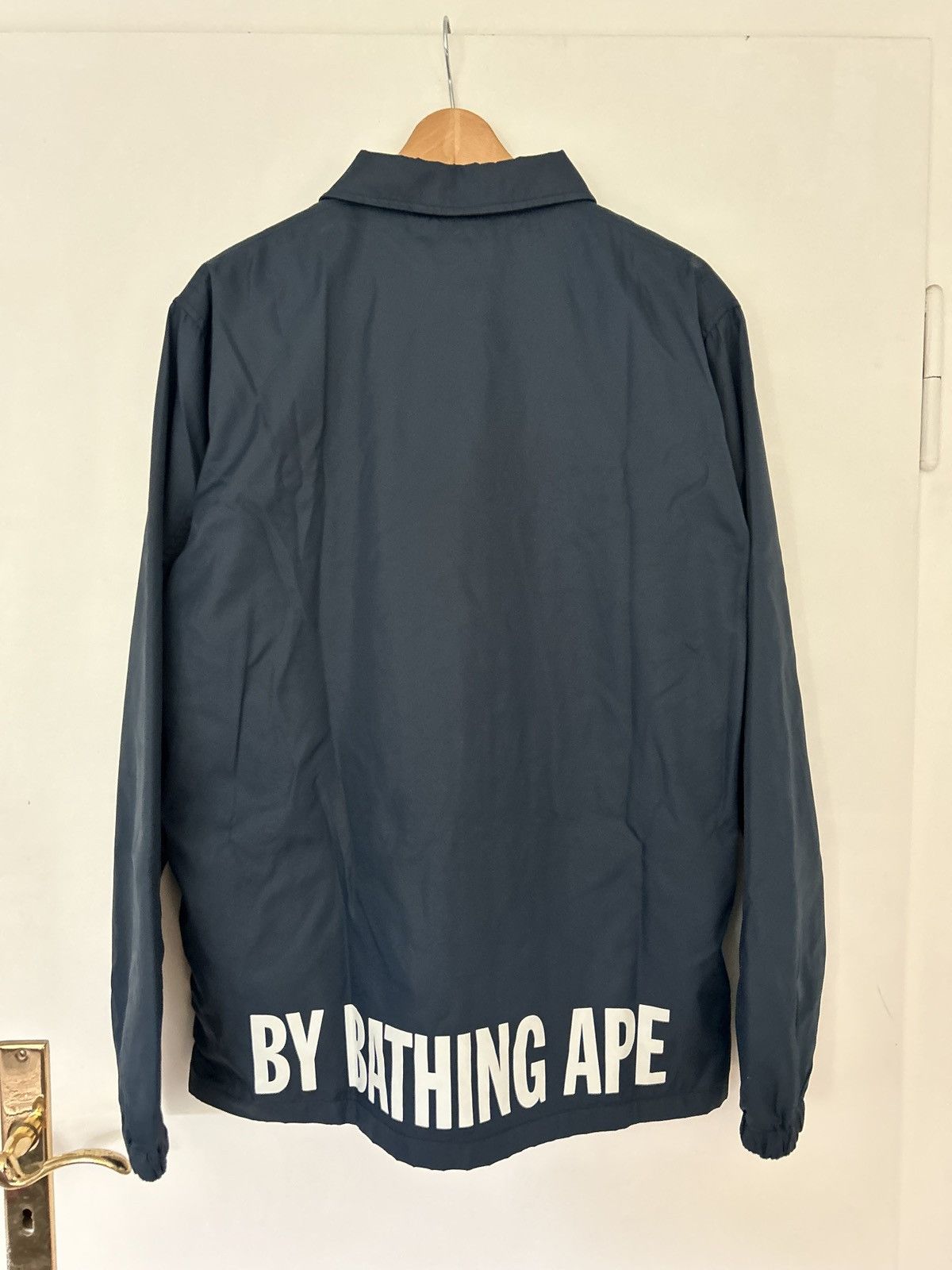 Bape A Bathing Ape Bape Navy Coach Jacket Size US L / EU 52-54 / 3 - 2 Thumbnail