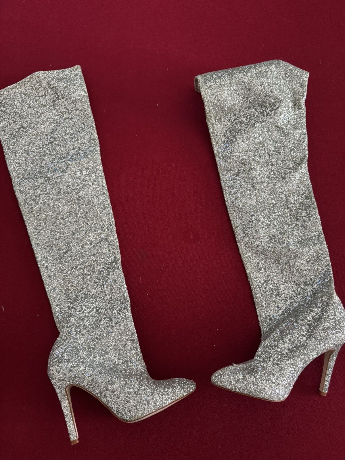 Other Glitter over the knee-high boots Size US 8 / IT 38 - 2 Thumbnail