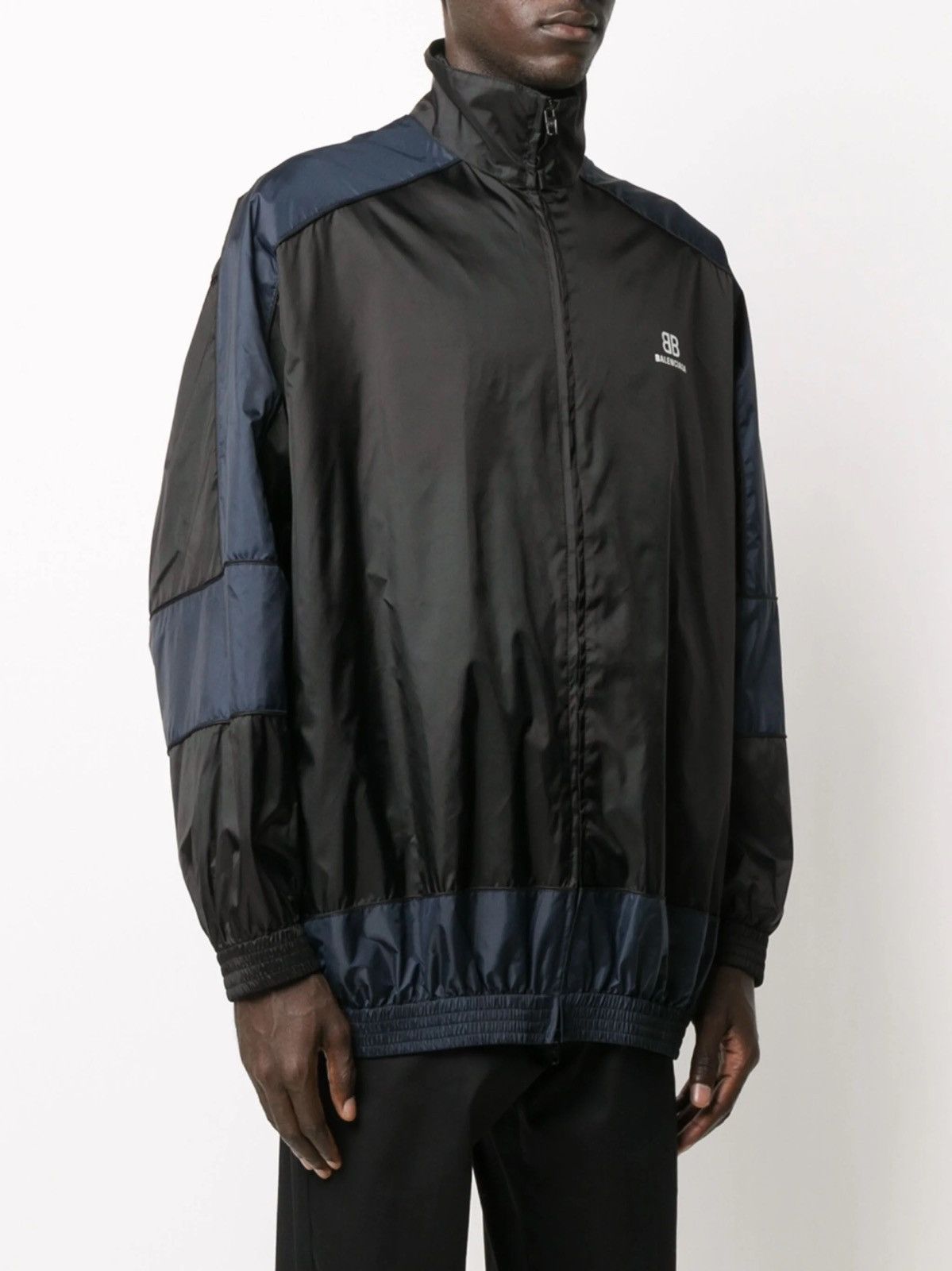 Balenciaga Balenciaga BB Patchwork Nylon Full-Zip Windbreaker Size US S / EU 44-46 / 1 - 9 Thumbnail