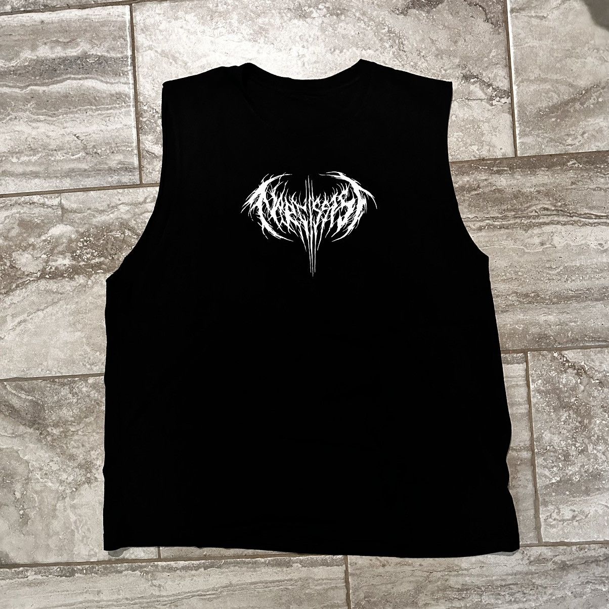 image of Playboi Carti Narcissist Sleeveless T-Shirt in Black, Men's (Size XL)