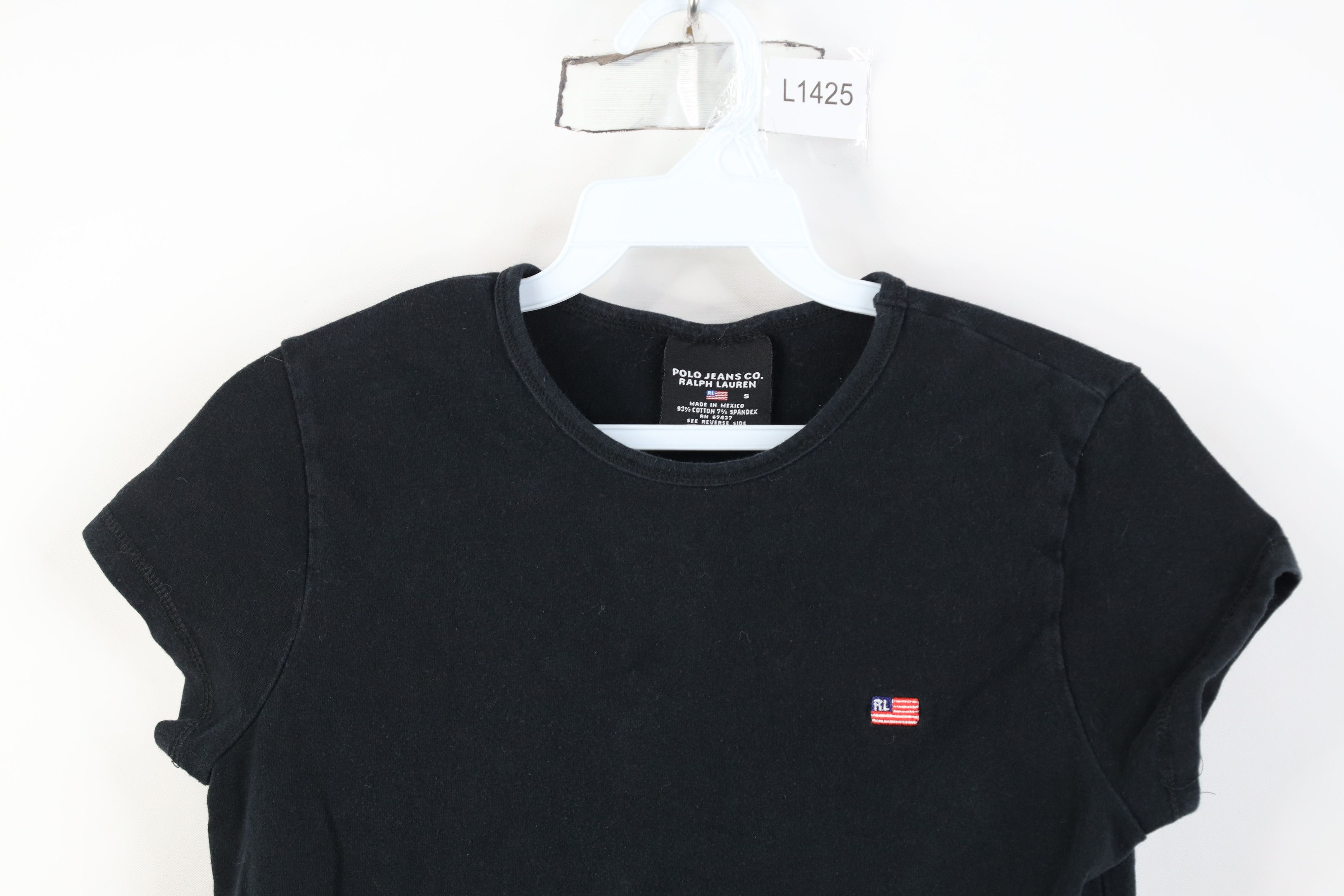 Ralph Lauren Vintage 90s Y2K Ralph Lauren USA Flag Ribbed T-Shirt Size S / US 4 / IT 40 - 2 Thumbnail