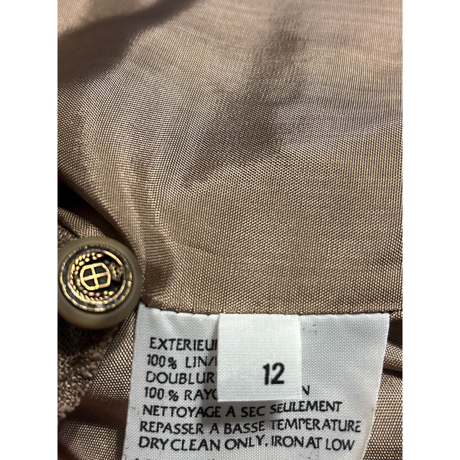 Other Vintage Tribal Sportswear Brown Linen Blazer Jacket Size 12 Size XL / US 12-14 / IT 48-50 - 9 Thumbnail
