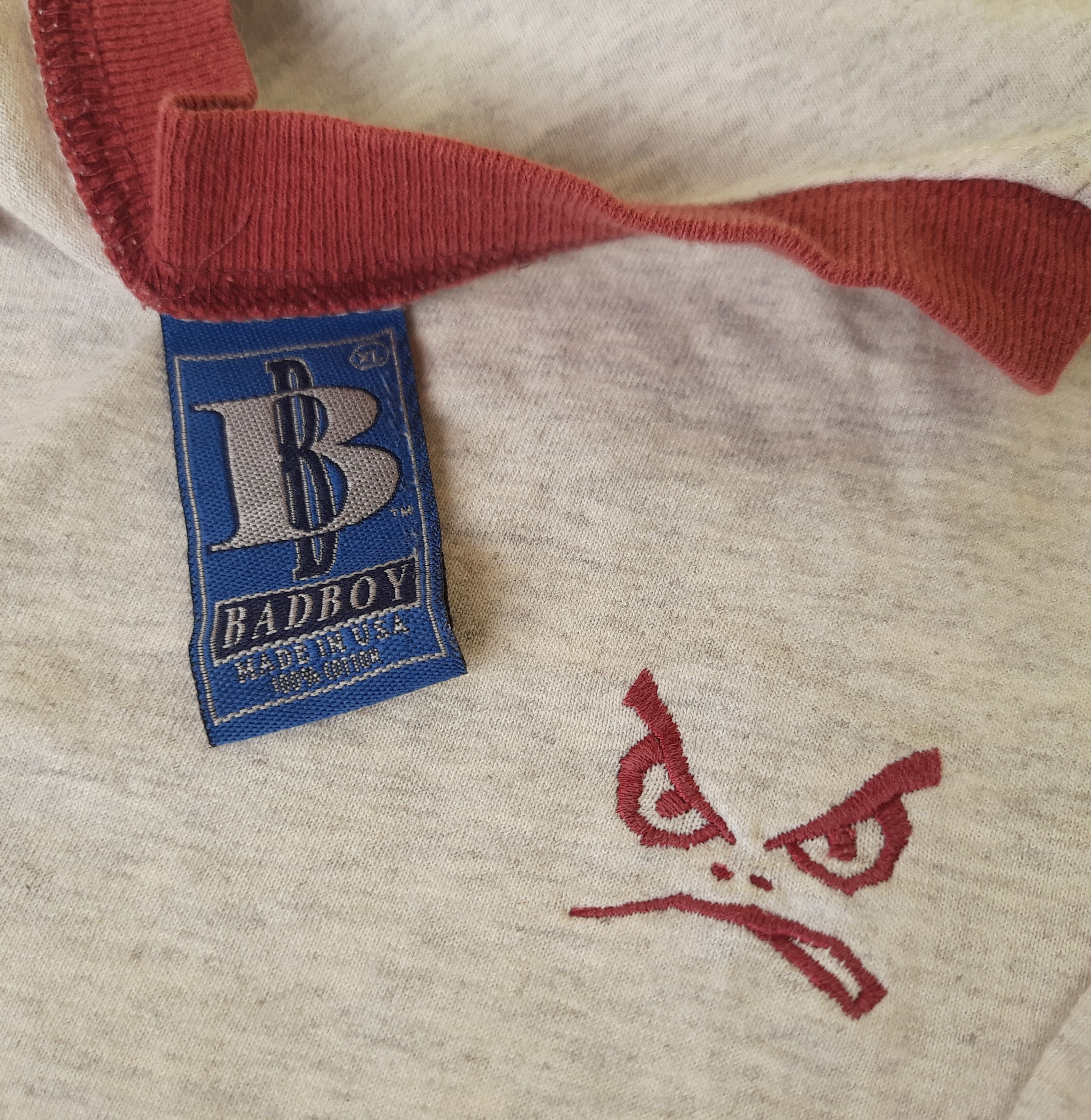Vintage 90s BAD BOY V-neck T-Shirts Size US XL / EU 56 / 4 - 3 Thumbnail