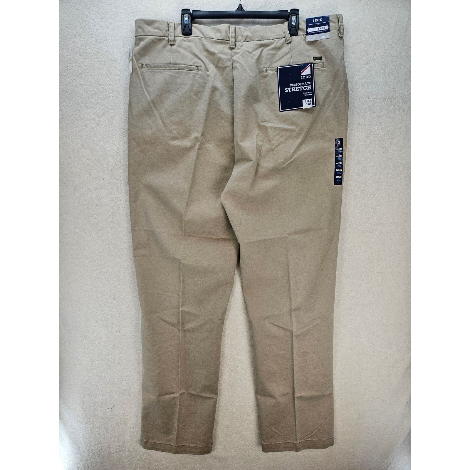 Izod IZOD MEN'S 44X36 STRAIGHT PERFORMANCE STRETCH CEDERWOOD KHAK Size US 44 / EU 60 - 8 Thumbnail