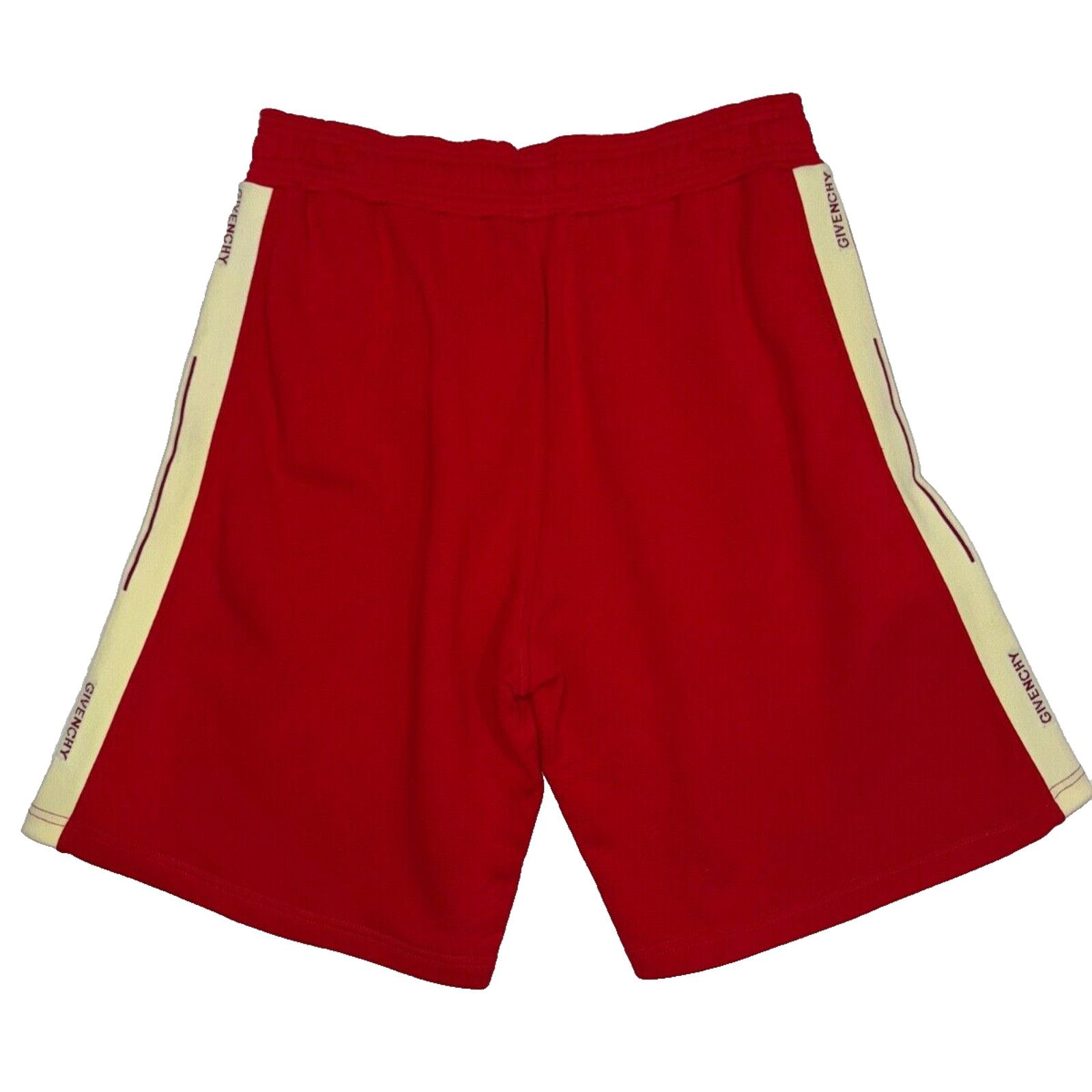Givenchy Givenchy Paris Red Cream Off White Stripe Side Logo Cotton Size US 32 / EU 48 - 1 Thumbnail