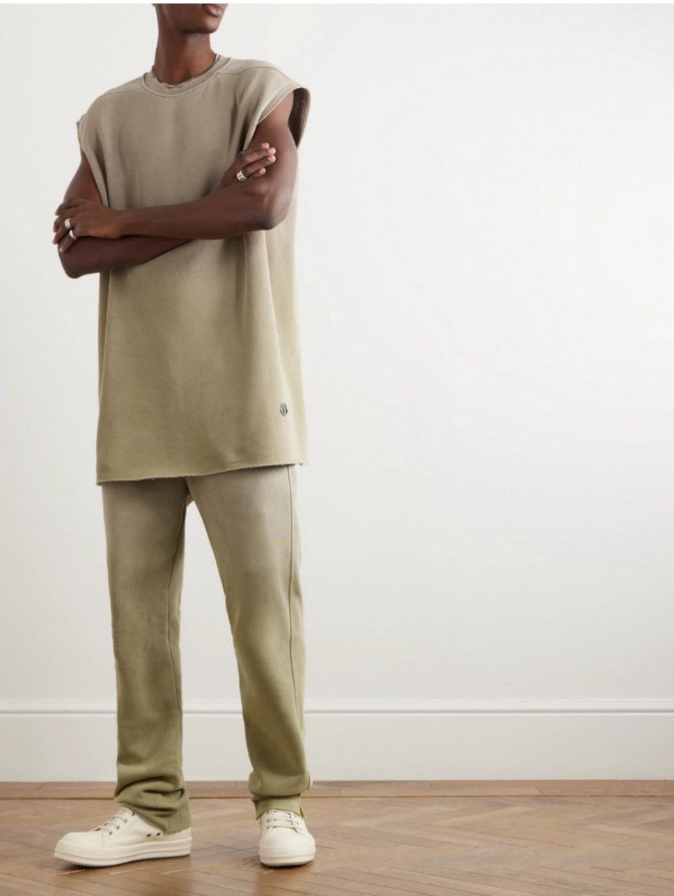 Moncler + Rick Owens ombré-effect jersey tank top
