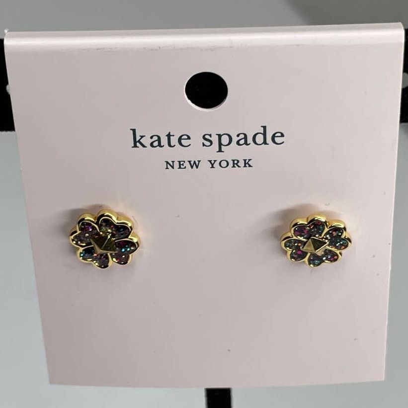 Kate Spade Kate Spade spade studs glitter enamel studs Earrings Size ONE SIZE - 3 Thumbnail