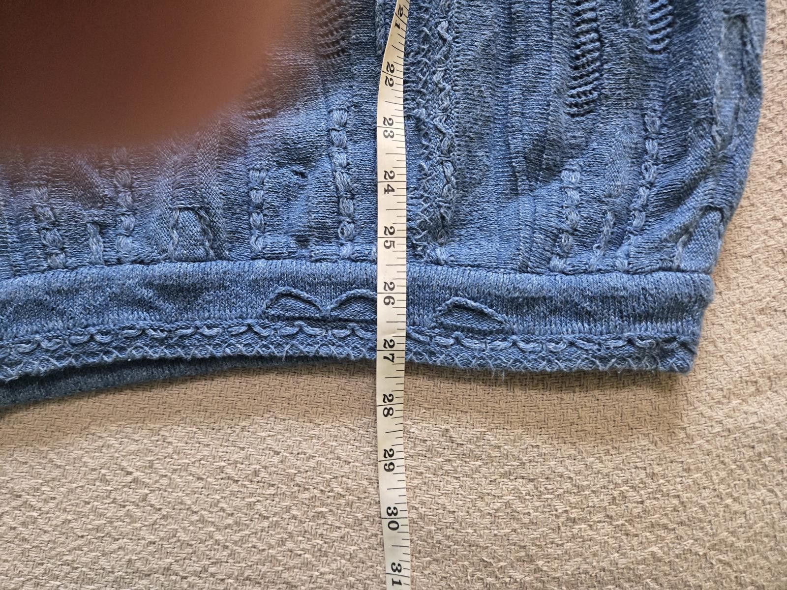 Other Tosani Sweater M | 90s Blue Textured Knit Size US M / EU 48-50 / 2 - 6 Thumbnail
