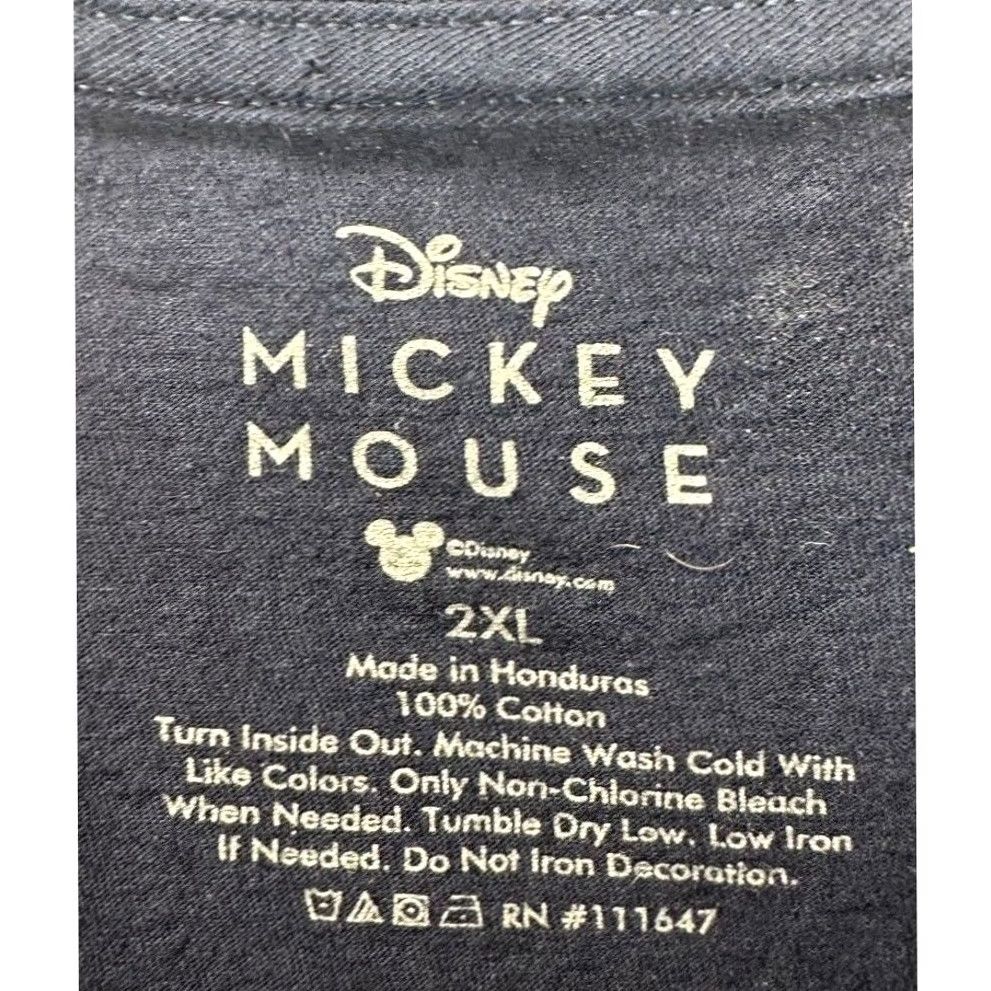 Disney Disney Mickey Mouse T-Shirt Unisex Adult 2XL Navy Crew Neck Short Sleeve Tee Size US XXL / EU 58 / 5 - 4 Thumbnail