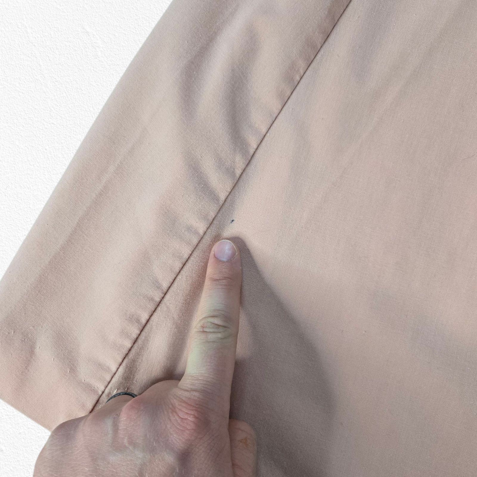 Vintage 1970s Powder Pink USA Union Made A-Line Midi Skirt Size 10 Size 32" / US 10 / IT 46 - 5 Thumbnail
