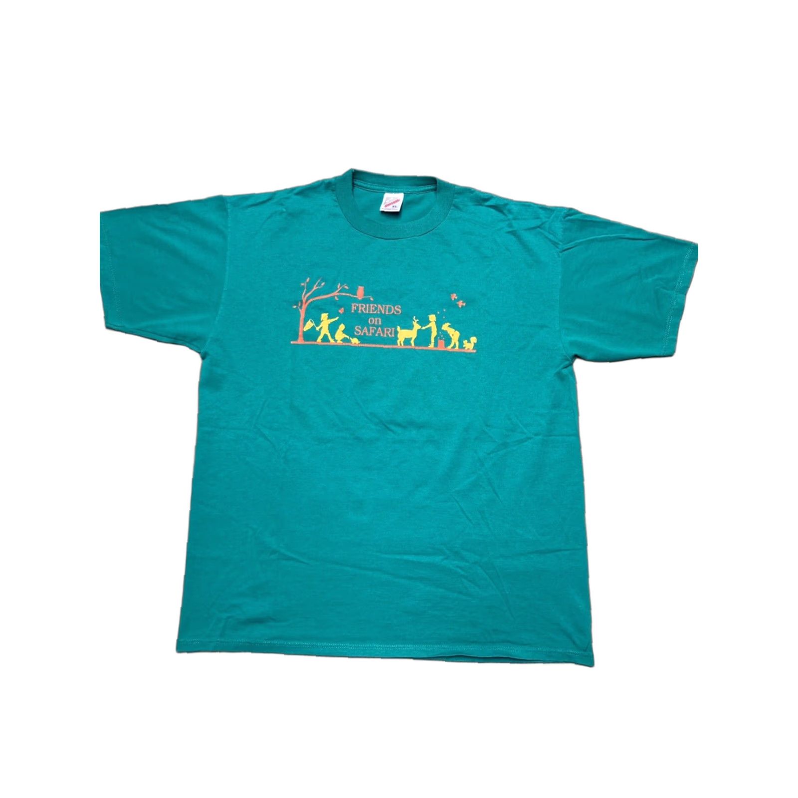 Jerzees VINTAGE Jerzees T-Shirt friends on safari animal nature USA XL Shirt Men Blue NOS NWOT Size US XL / EU 56 / 4 - 1 Thumbnail