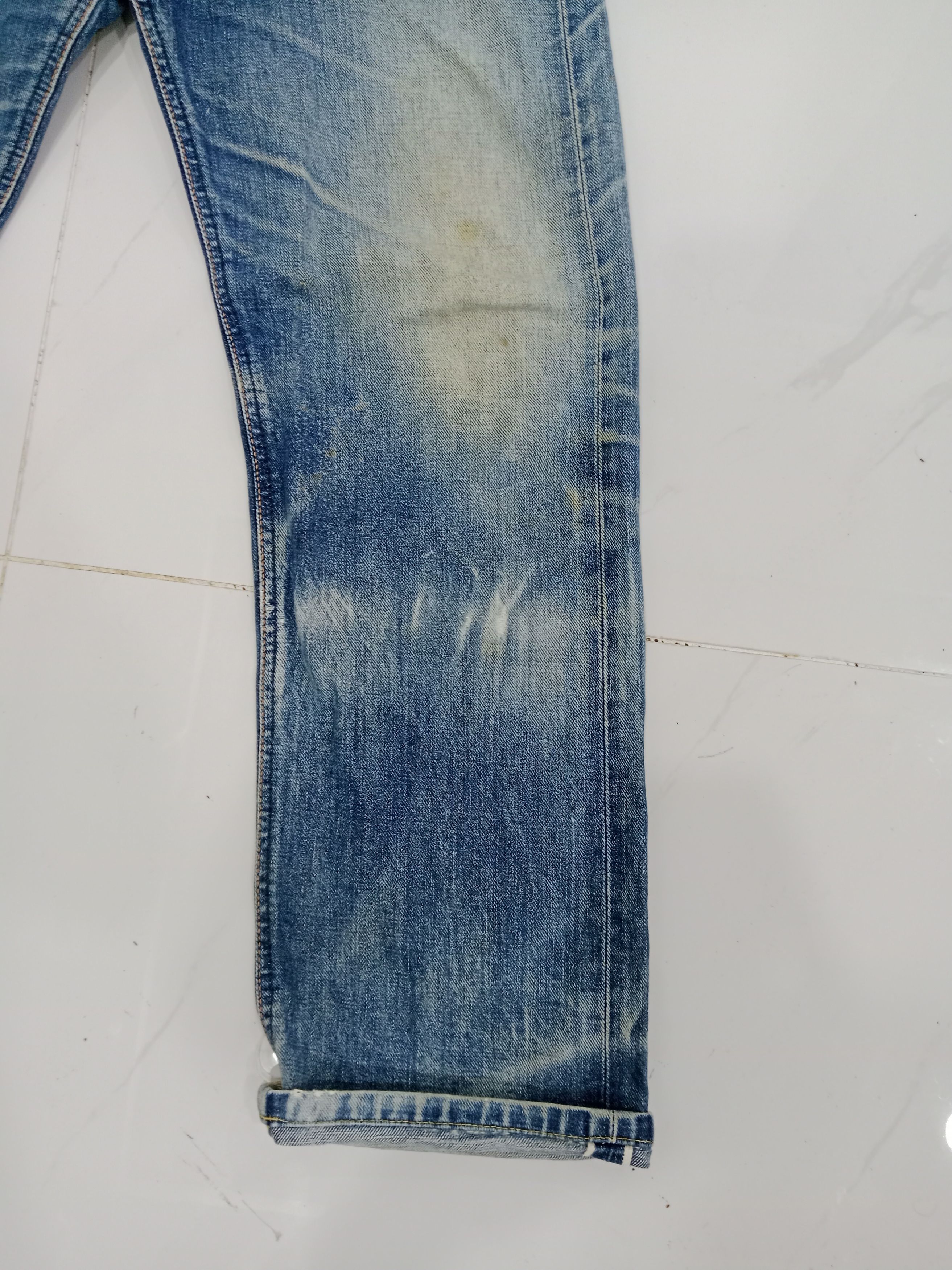 Lee Vintage LEE Riders Union Made Selvedge Distressed Jeans Size US 30 / EU 46 - 6 Thumbnail