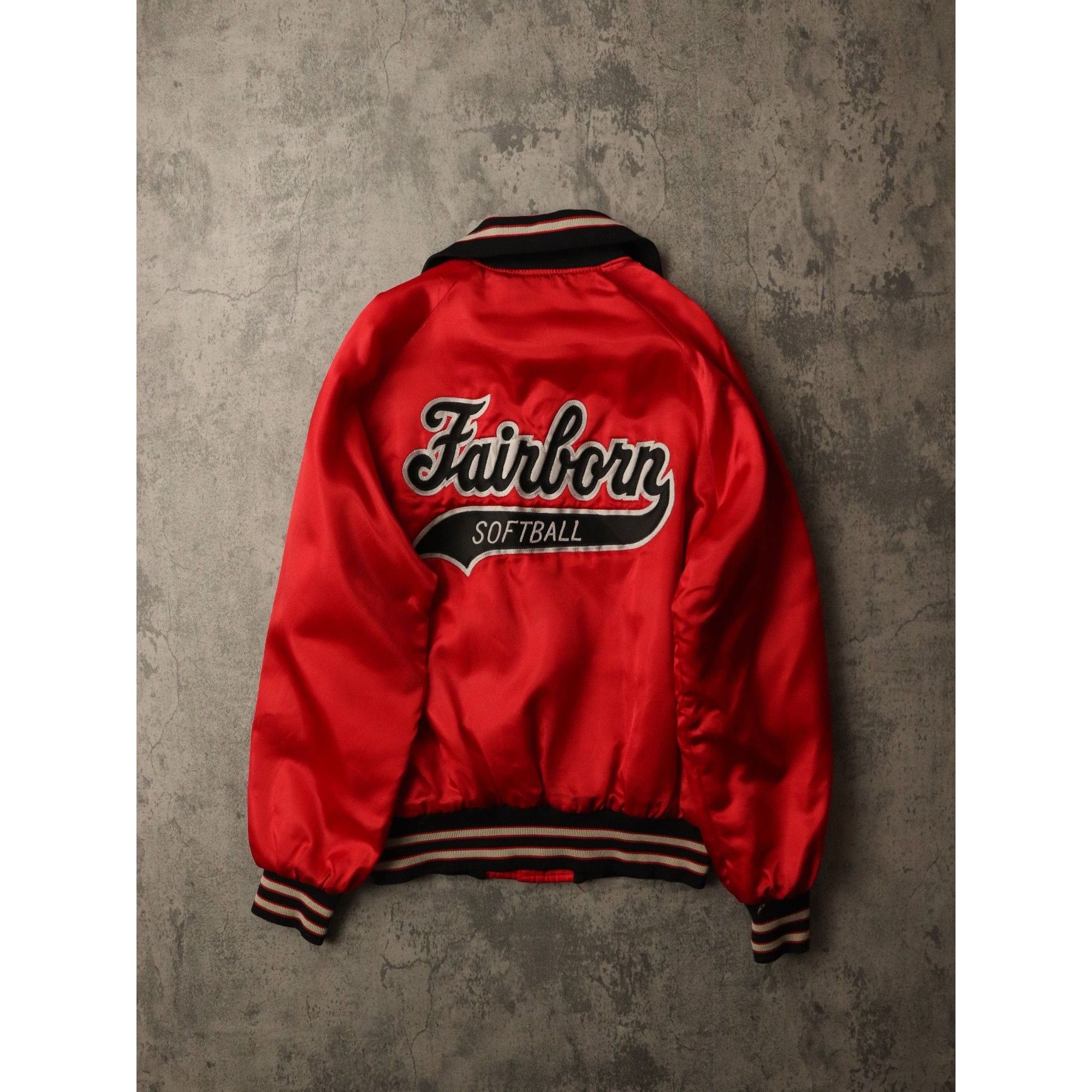 Vintage Vintage Fairborn Softball Jacket Satin Snap On Size US M / EU 48-50 / 2 - 2 Thumbnail