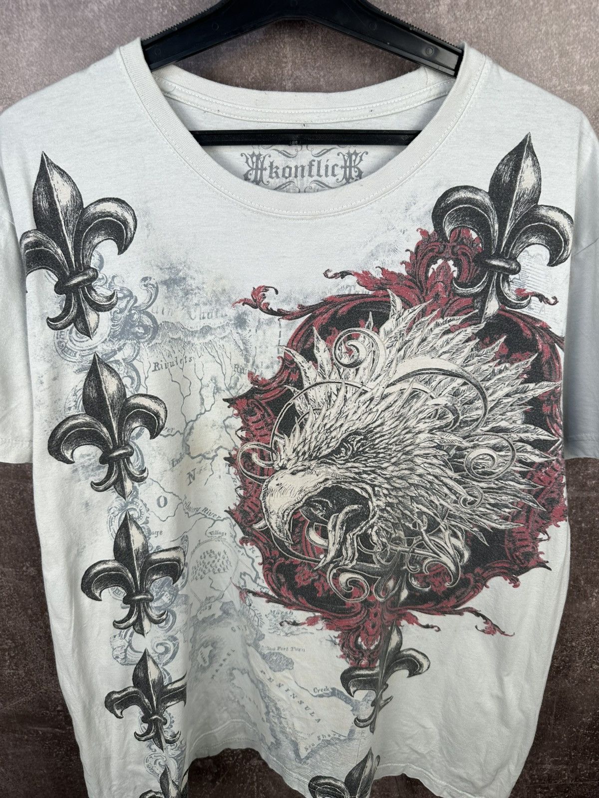 Affliction Vintage Y2K All Over Affliction Graphic Tee Size US L / EU 52-54 / 3 - 3 Thumbnail