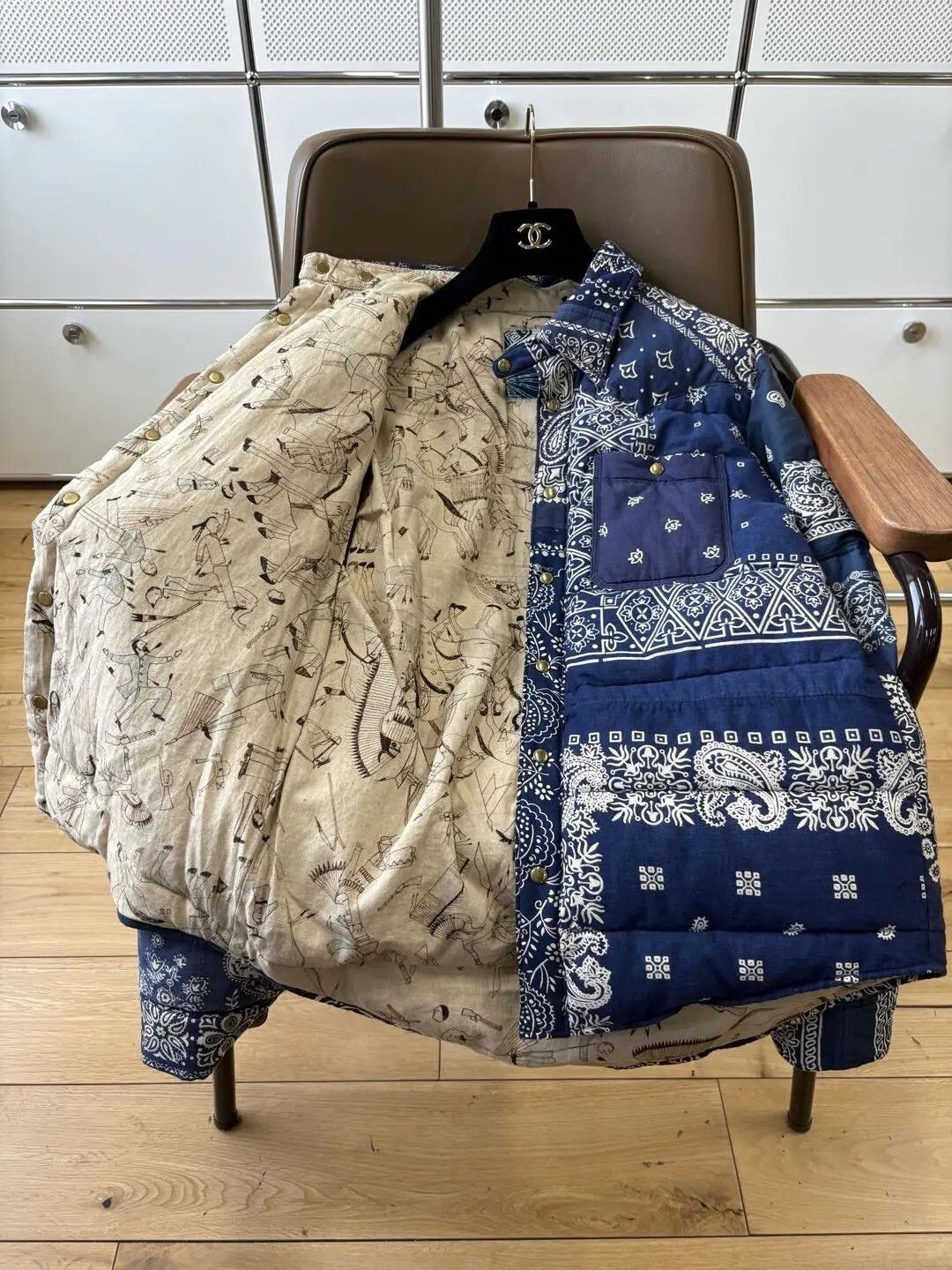 Visvim Visvim Kerchief Down Jacket Bandana Blue Size US M / EU 48-50 / 2 - 5 Thumbnail