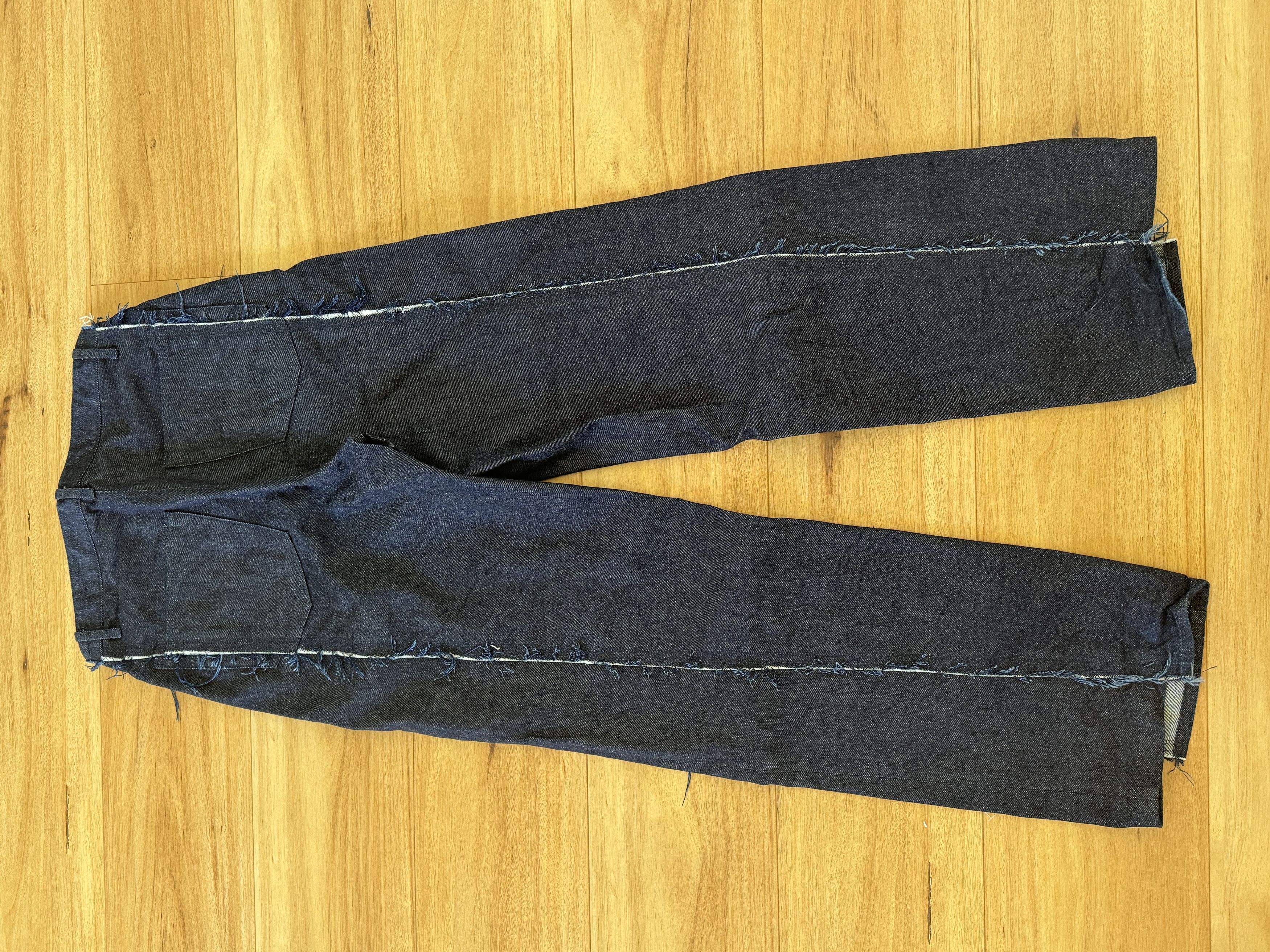 Vuja De Vuja De AMALIA STRAIGHT-LEG RAW DENIM IN INDIGO Size US 32 / EU 48 - 7 Thumbnail