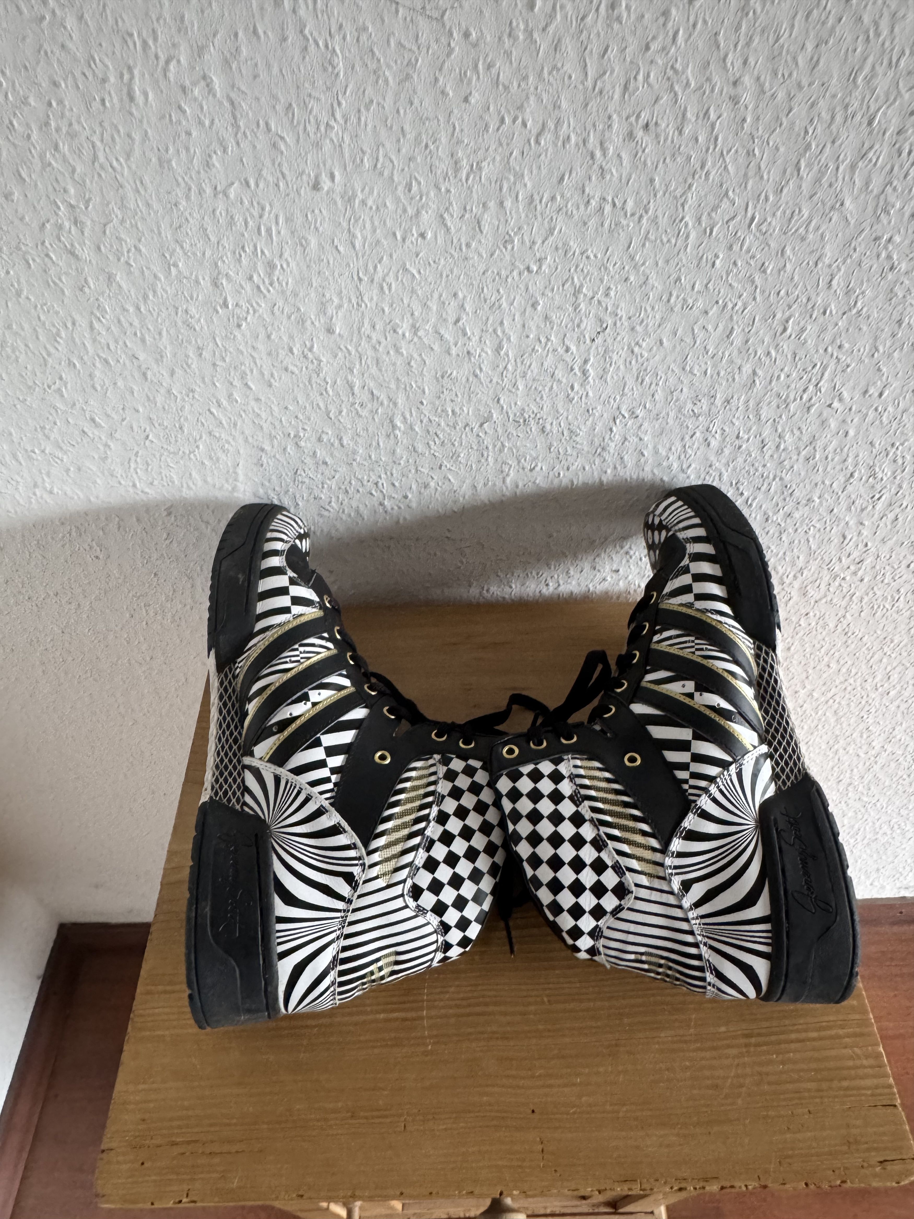 Adidas × Jeremy Scott JS Wings OPART Black White Size US 12.5 / EU 45-46 - 11 Thumbnail