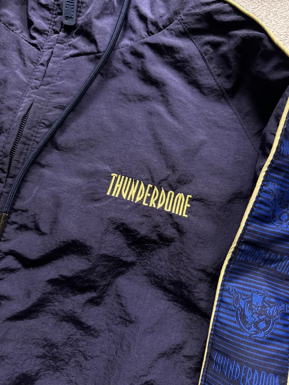 Thunderdome Vintage 00s Thunderdome Hardcore Rave Gabber Big Logo Jacket Size US L / EU 52-54 / 3 - 10 Thumbnail